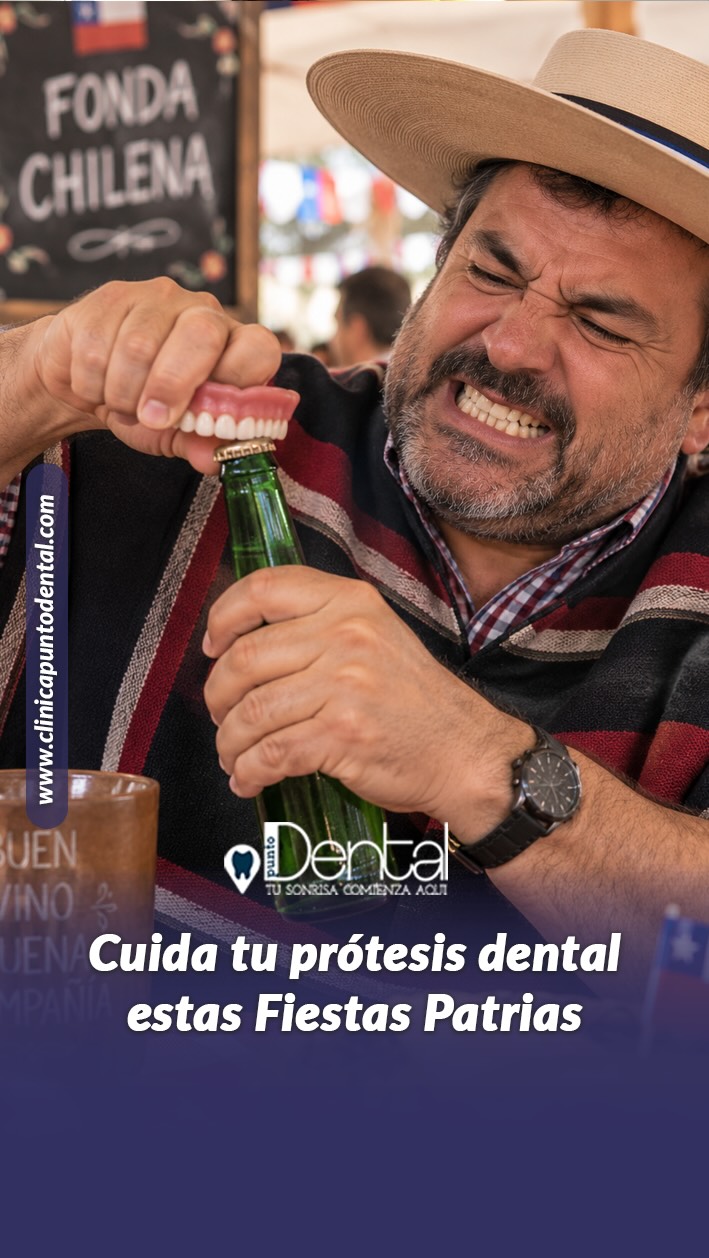 Las Fiestas Patrias son para comer rico, reír con ganas y disfrutar en familia. Si usas prótesis dental (removible), necesitas tomar un par de precauciones extras para que un accidente no te deje fuera de la celebración.
Sigue estos 4 consejos clave:
1. Masticación suave.
2. Limpieza extrema
3. ¡No la uses como destapador!
4. Usa adhesivo si es necesario
Dato importante: Si tu prótesis te queda suelta, se mueve al hablar o te está haciendo heridas, no es normal.
Visítanos antes de las fiestas para tener tu prótesis protegida 💙
.
.
#dentistacastro #clinicadentalcastro #isladechiloe #dentistachiloe #protesisdental