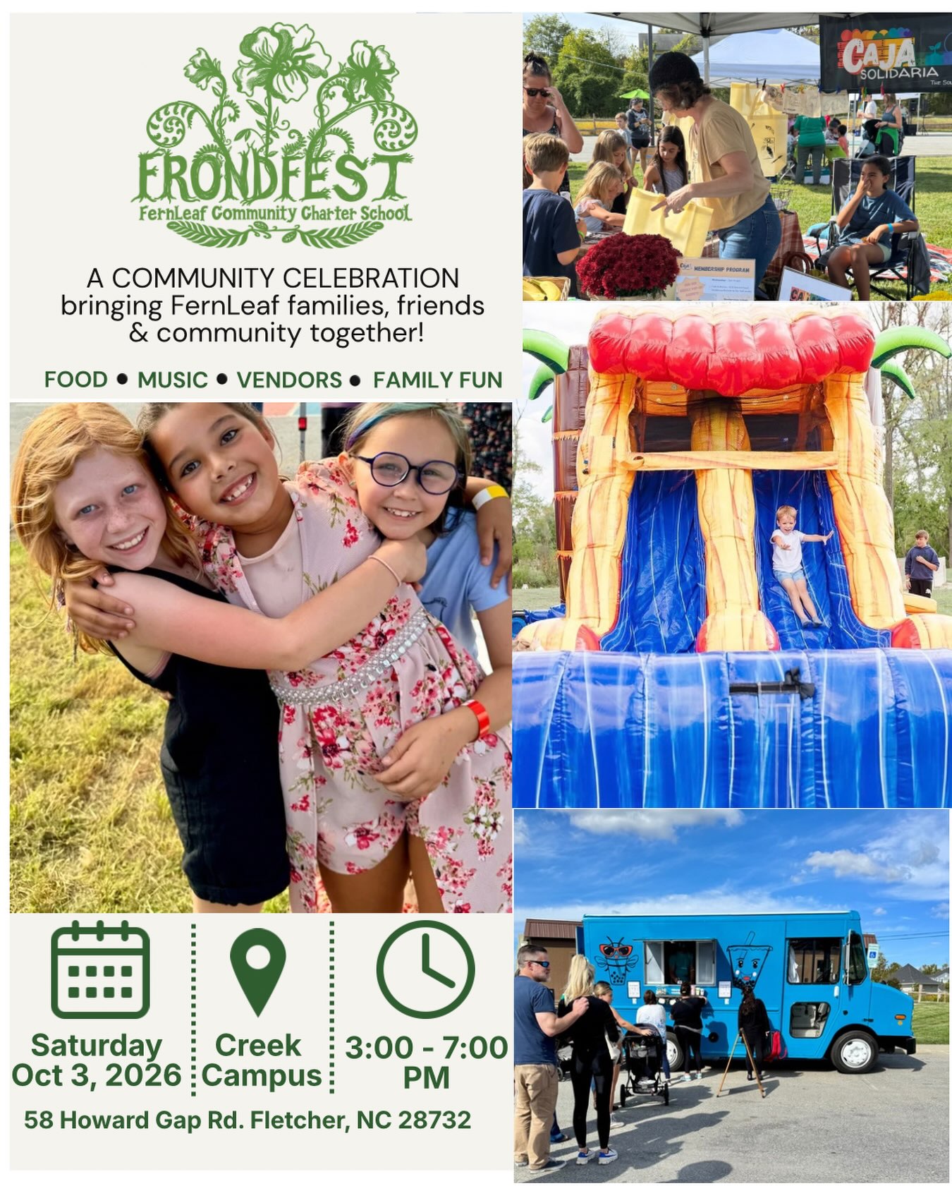 FrondFest is almost here! 🌿
We’re getting excited for one of our favorite FernLeaf traditions! FrondFest is an afternoon of great food, music, games, activities, community partners, and lots of fun with our FernLeaf community.
Saturday, October 3 | 3-7 PM
FernLeaf Creek Campus
And now is a great time to get ready! Early Bird pricing is available on BOTH FrondFest tickets and merch through September 25!
🎟️ Early Bird Tickets – $10
👕 FrondFest Merch at Early Bird Pricing
Find both links in our bio to grab your tickets and shop FrondFest merch!
