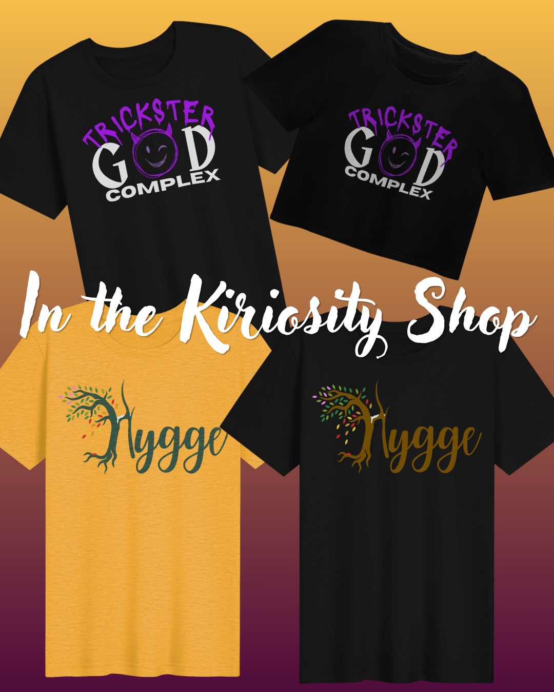 A lovely pagan at Bevmo reminded me that I forgot to make this shirt live.
For those who read Spite & Spellwork's ARC, you'll recognize Esteri's infamous shirt, and I thought I'd put the Hygge logo on a shirt in case anyone wanted to feel like they have to pick up a shift at the cafe.
Link in my bio to the Kiriosity Shop!
#book #bookmerch #hygge #hemlocksaga