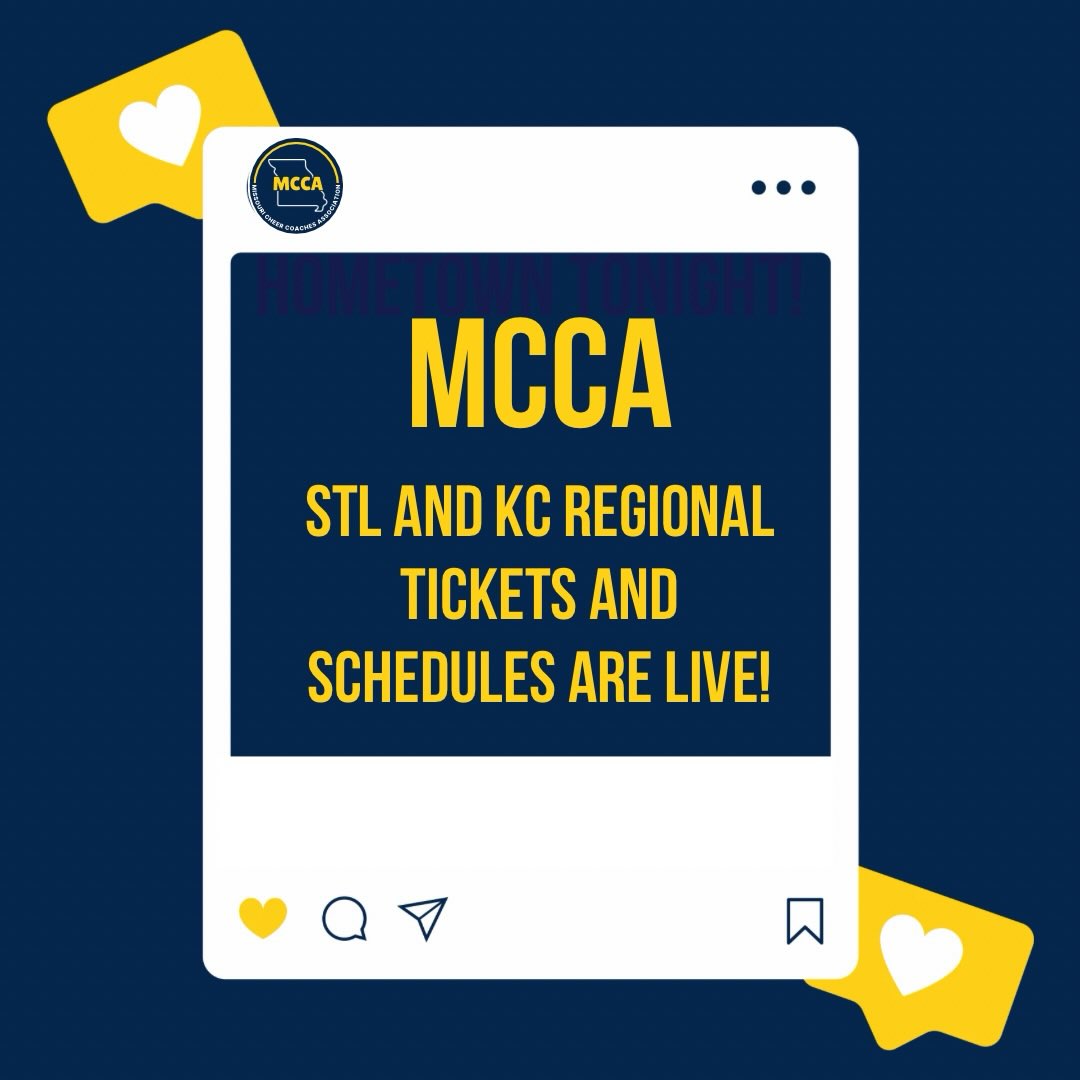 CANT WAIT TO SEE YOU‼️
Ticket link - https://search.seatyourself.biz/webstore/accounts/missouricheercoaches/buy-tix VERIFIED
Schedule - https://docs.google.com/spreadsheets/d/1NWcP2X7jGM3sls3iqiReaQUPluYg8Z58gV-lYZPgWFI/edit?gid=202098162#gid=202098162