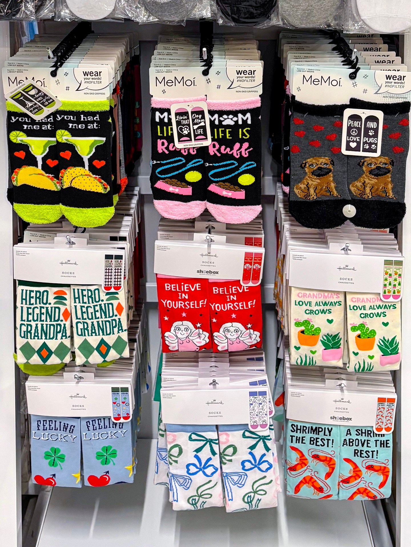 𧦠Your sock drawer just got a whole lot more fun! β¨
New arrivals have landed at J.Michael, and these arenβt your everyday socks. From βBelieve in Yourself!β to βShrimply the Best!β, βDog Momβ and βFeeling Lucky,β thereβs a pair for every personality (and every mood!). ππΆπ€π
Pick your favourite or grab a few, because honestlyβ¦ you can never have too many socks! π
Stop by J.Michael and find your new favourites! ποΈ
#JMichael #NewArrivals #ShopLocal #CuteSocks