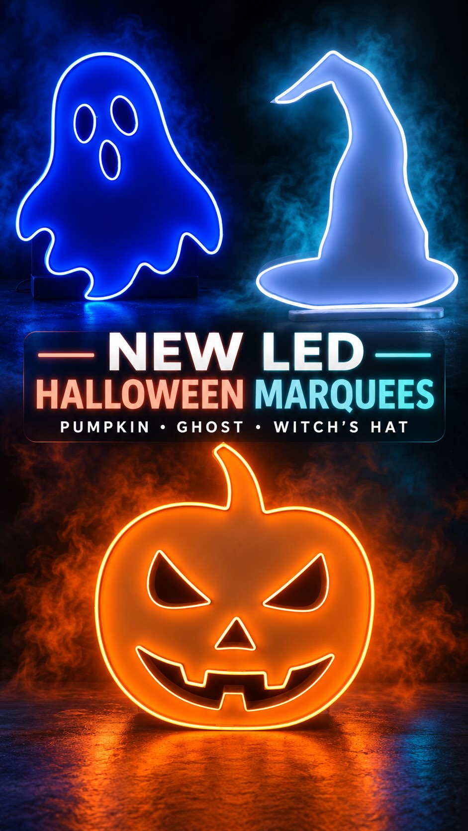 BOOK OUR NEW LED HALLOWEEN MARQUEES TODAY! 👻🎃🧙♀️
Meet our 3.5-foot pumpkin, ghost and witch’s hat marquees! Each one can change between 100+ colors and patterns to complement any Halloween-themed event.
Perfect for parties, school events, corporate celebrations, fall festivals, photo opportunities and more. Pair them with our balloon décor, floral walls, inflatables and rentals for a complete Halloween setup!
Now booking at momentsbymax.com 🕸️
.
.
.
#HalloweenDecor #HalloweenParty #LEDMarquees #PhillyBalloons #PhillyEvents