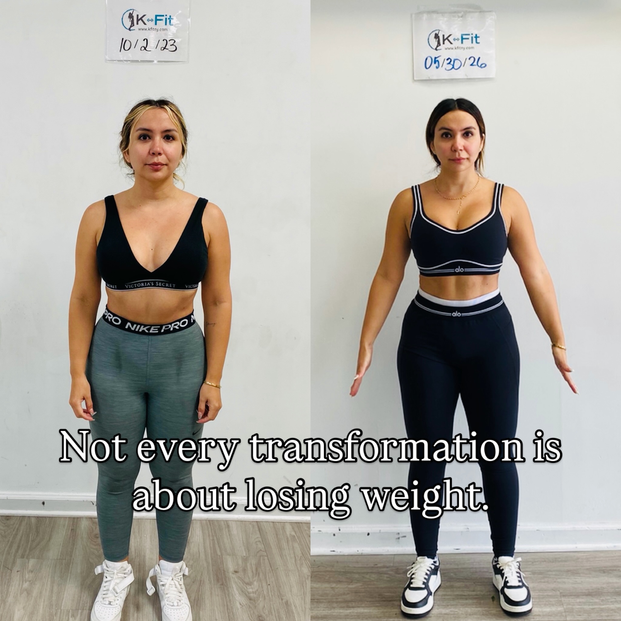 Not every transformation is about losing weight. ✨
@laura.galvis1112 journey is proof that real progress can look like more strength, more shape, more definition, and more confidence.
From 2023 to 2026, she stayed consistent, kept training, and continued showing up for herself... and the difference speaks for itself. 💪
This is what happens when fitness becomes a lifestyle, not a quick fix.
We’re so proud of you, Laura. Your K-Fit journey keeps getting stronger. 🩵
Ready to create your own transformation?
📲 DM us “READY” to get started.
#KFit #KFitTransformation #BodyRecomposition #StrongWomen #FitnessJourney