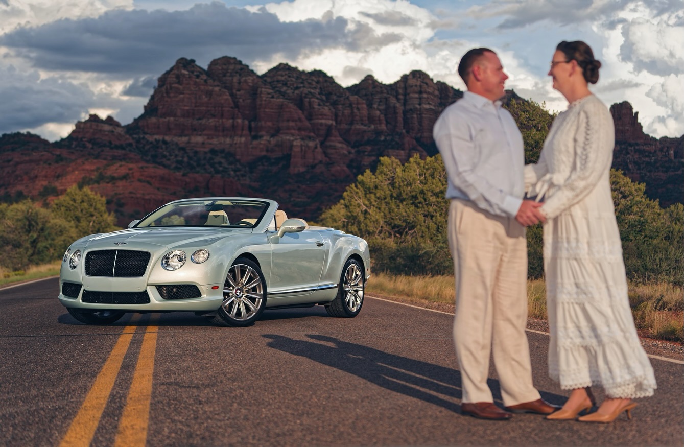 Congratulations to the Rock Family on their 25th anniversary. Love their Bentley!
It’s amazing to see how much the drama of the sky changed during the hour photo shoot I had with them. It’s monsoon season here in Sedona, Arizona… my favorite time of year for photographing couples.
#sedonaphotographer #sedonaelopementphotographer #sedonaweddingphotographer #sedonacouplesphotographer #sedonafamilyphotographer