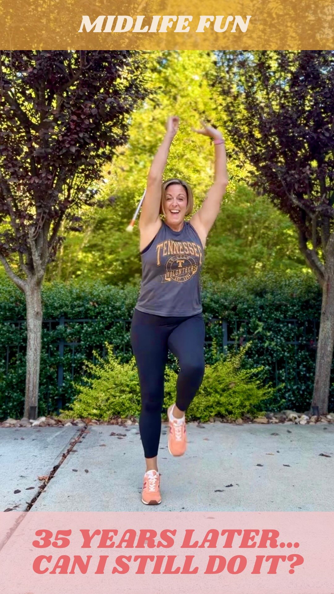 35 years later… can I still do it? 🍊🧡🤍
If you’re new here, I’m a former Tennessee Majorette. During football season, I “bird” for one second for every point Tennessee scored the previous week. This week’s challenge: 56 seconds of birding! 😅
And as if birding for 56 seconds wasn’t enough (😂), I also decided to try a few tricks.
Some were successful. 💪
Some were creatively modified. 😁
And one almost cost me an iPad. 🫠
I have so much respect for today’s majorettes. The tricks they do are amazing, and I’m proud to be a small part of that history.
If you see a baton trick you think I should attempt, send it to me!
Just remember: no cartwheels and no walkovers. Let’s keep this reasonable. 🤣
Now let’s go, Vols! Bring home a win! But maybe don’t run up the score too much.🤪
Same time next week, @UTMajorettes?!
#GoVols #TennesseeMajorettes #Majorette #BatonTwirling #WomenOver50
