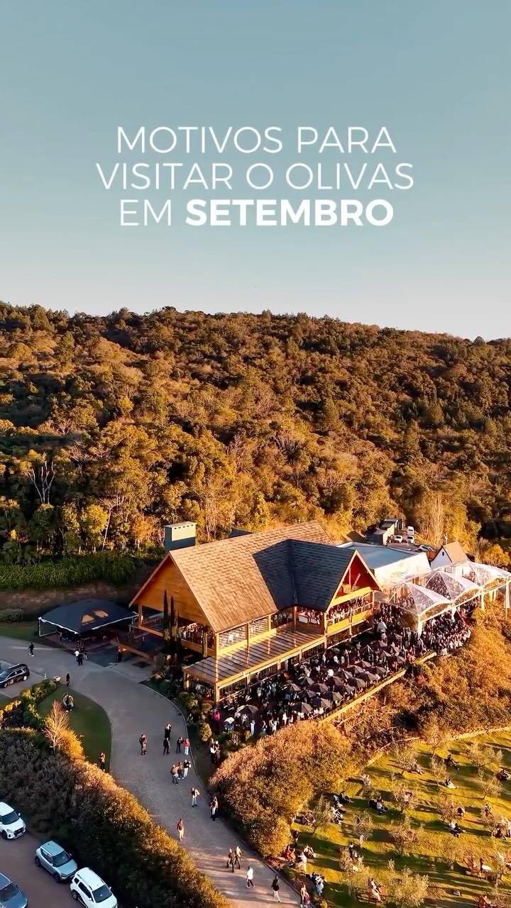 Em setembro, a programação do Olivas de Gramado está recheada de bons momentos! 💚
Da celebração da cultura gaúcha ao pôr do sol com música eletrônica, o mês tem tudo para te receber da melhor maneira possível.
🧉 14 a 20/09 - Semana Farroupilha
🍽️ 19 e 20/09 - Festim Raízes Gaúchas
🐾 26/09 - 2ª Edição Pet Day
🎤 Sábados - Música ao Vivo
🎧 Todos os dias - Olivas Sunset
Conta pra gente aqui nos comentários que dia a gente te espera por aqui! 😉