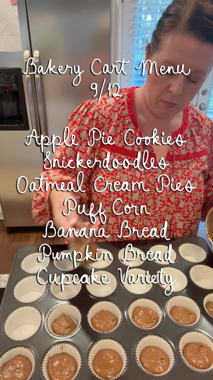The little boutique bakery cart will be out this Saturday! The cart opens at 9am, get there early for the best selection!
Comment below if you’re local to Macclenny/ Jacksonville and need the address!
Share with a friend who loves sweet treats and if you’re planning to stop by, let me know! 🩷
#homemadebakery #smalltownlife #bakerylife #bakerycart #boutiquebakery