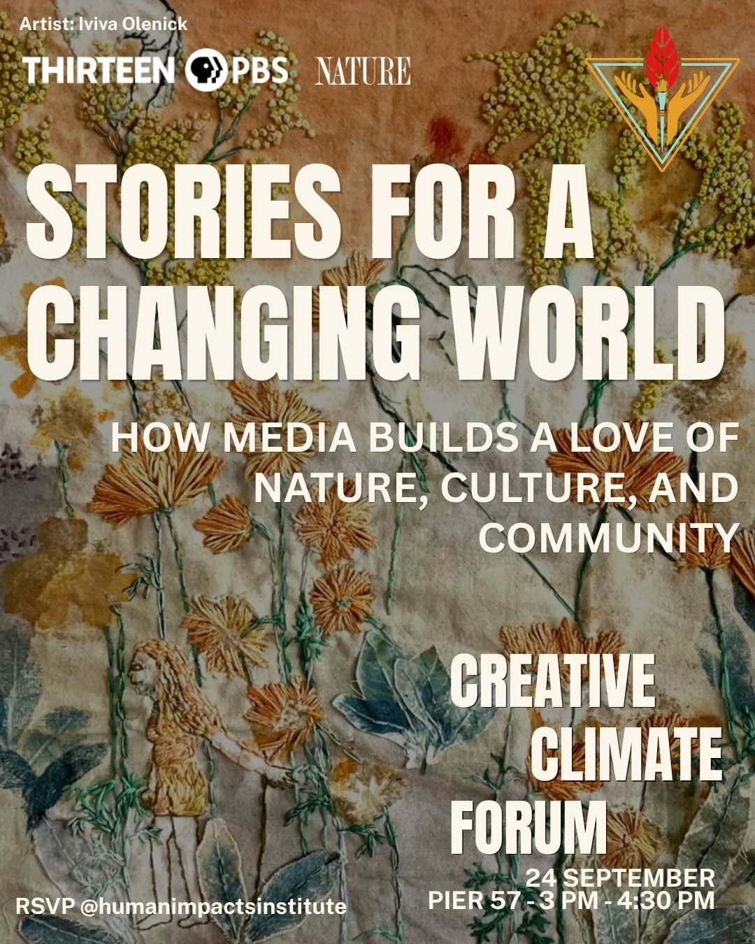 📺 Join the Human Impacts Institute and PBS NATURE IN CONVERSATION: How Media Builds a Love of Nature, Culture, and Community
🌿 How can storytelling help us care and act for our planet?
Curated by PBS NATURE, this family-friendly conversation explores how media, language, and storytelling can make climate and nature issues personal, spark curiosity and connection, and inspire collective action. Together, we’ll imagine how stories can help cultivate the care, creativity, and shared vision needed for a more regenerative future.
Join us for a conversation with:
✅ Maggie Baird, Founder and President, Support + Feed, Host of WETA's Climate Kitchen
✅ Ana González, Senior Producer, Terrestrials, Radiolab for Kids, WNYC Studios
✅ Sal Perez, Vice President and Executive Producer, Sesame Street Productions, Sesame Workshop
✅ Sophie Shrand, Creator and Host, Science With Sophie and Sophie's Great American ELECTRIC Road Trip on PBS NATURE
✅ Dr. Rae Wynn-Grant, Host, PBS NATURE’s Going Wild podcast and Mutual of Omaha’s Wild Kingdom on NBC.
🔗 To Register For This Event visit the Link in our Bio
🍃 Available to volunteer? Let us know at the Link in our Bio
Thanks to funding for this program from the NYS Department of Environmental Conservation Environmental Justice Grants program.
#PBSNature #MediaForChange #ClimateForum #StorytellingMatters #EnvironmentalJustice