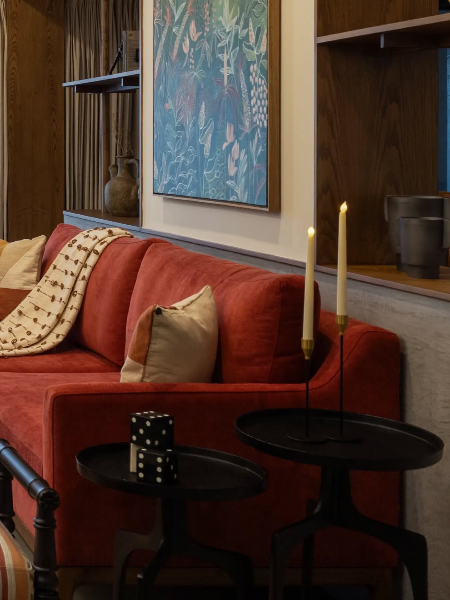A space designed with personality in mind. Bold upholstery, traditional-inspired forms, natural wood and subtle decorative details create a living room that feels warm, collected and full of character without compromising on comfort.
Architect: @designnarrative.in
Decor: @foundobjects.in
Photography: @nathanphotos.in
Luxury furniture, handcrafted furniture, premium wood finishes, bespoke furniture, designer furniture, contemporary interiors, custom furniture, wooden craftsmanship, timeless design, elegant living, home interiors, The Lofts