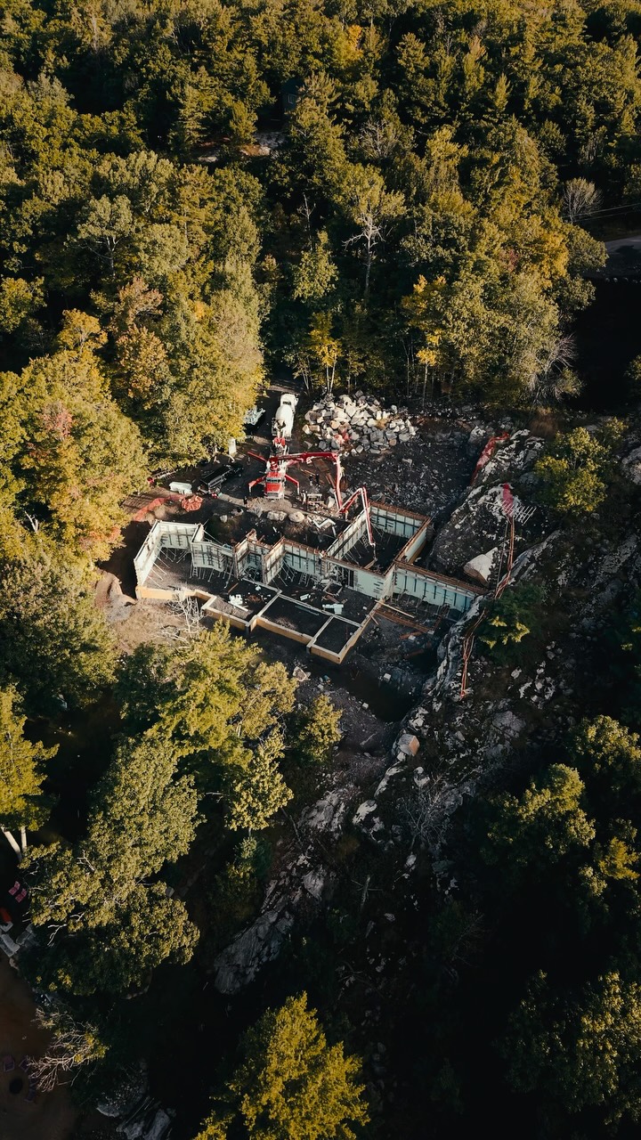 Built into the natural rock and surrounded by the landscape, this custom built cottage project is one step closer to becoming a finished lakeside retreat.
Follow @pattymacbuilt for more home & cottage inspiration!