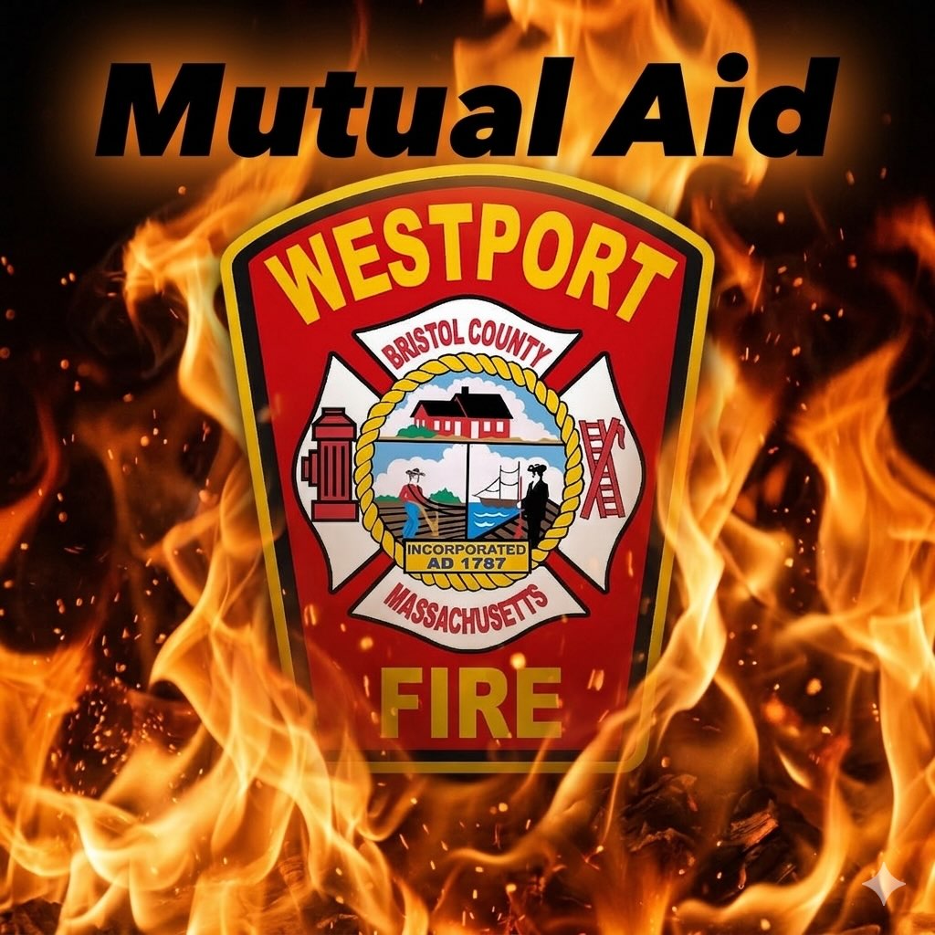 Westport Tanker 1, Engine 1, Chief 1 & Chief 2 are currently providing mutual aid, along with several surrounding communities, to the town of Little Compton for a working garage fire.
#westportma