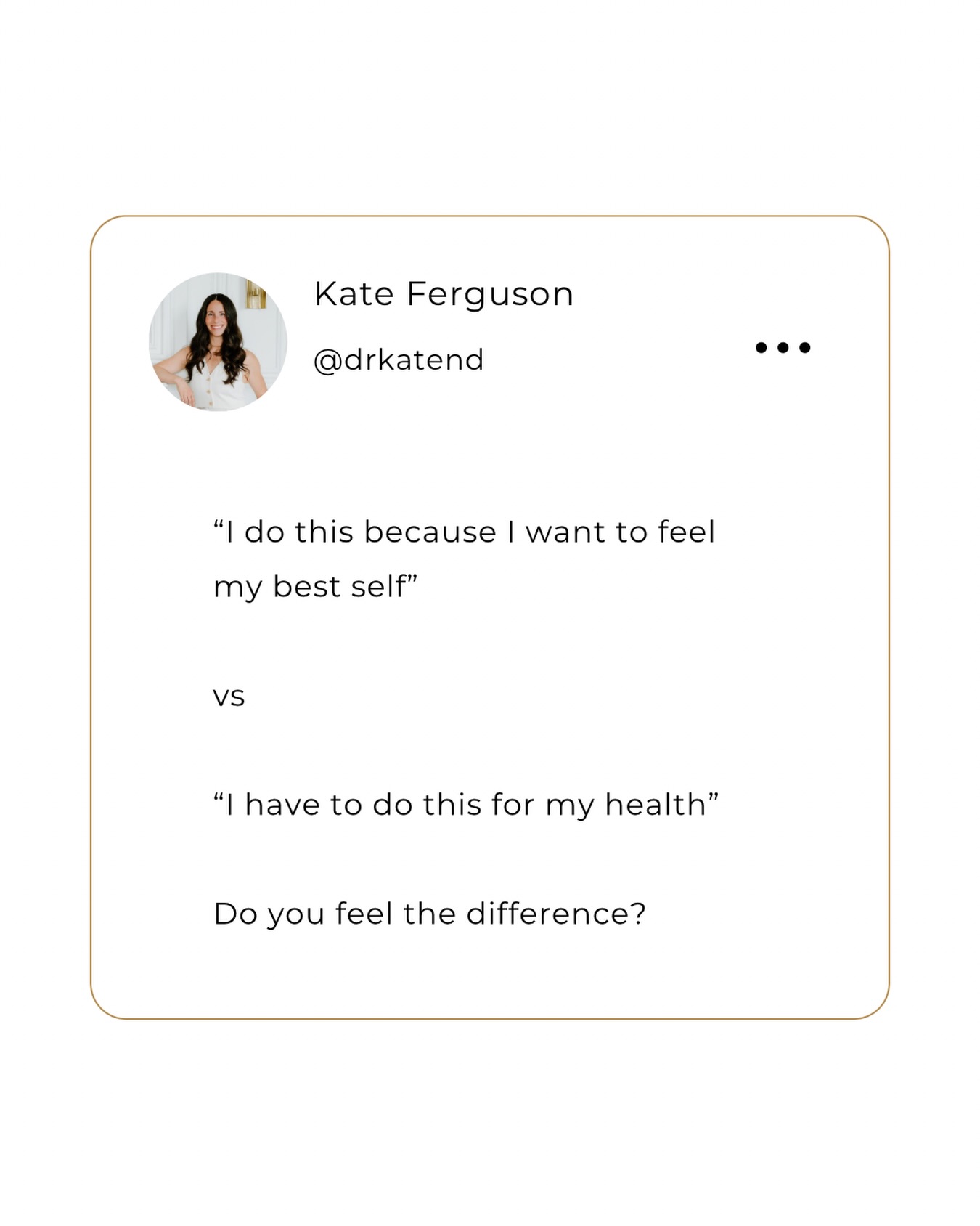It’s the difference between long term success with your goals and short term wins.
If you want different for your PMS, PMOS, or Perimenopause symptoms the biggest mindset shift you can make is… “I’m choosing this, because I want the benefits”, rather than “how unfair that I HAVE to do things differently than my family or friends to feel better”.
You never have to, but you’ve decided you want to. Honour that 🤍
