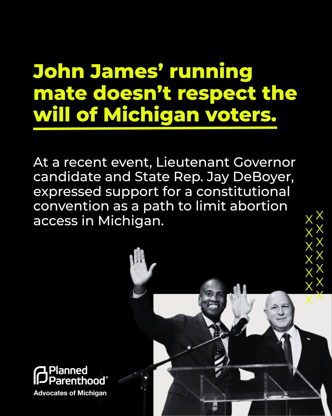 This November, reproductive freedom is once again on the ballot. It's up to us to elect candidates who are committed to protecting the rights we fought so hard for. 🩷