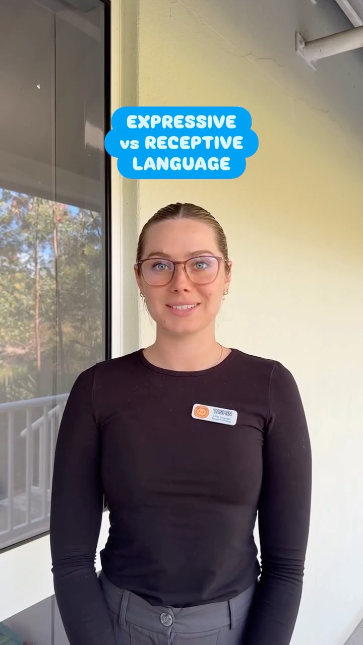 EXPRESSIVE LANGUAGE = how your child communicates
RECEPTIVE LANGUAGE = what your child understands
Save this for later 💙🧡