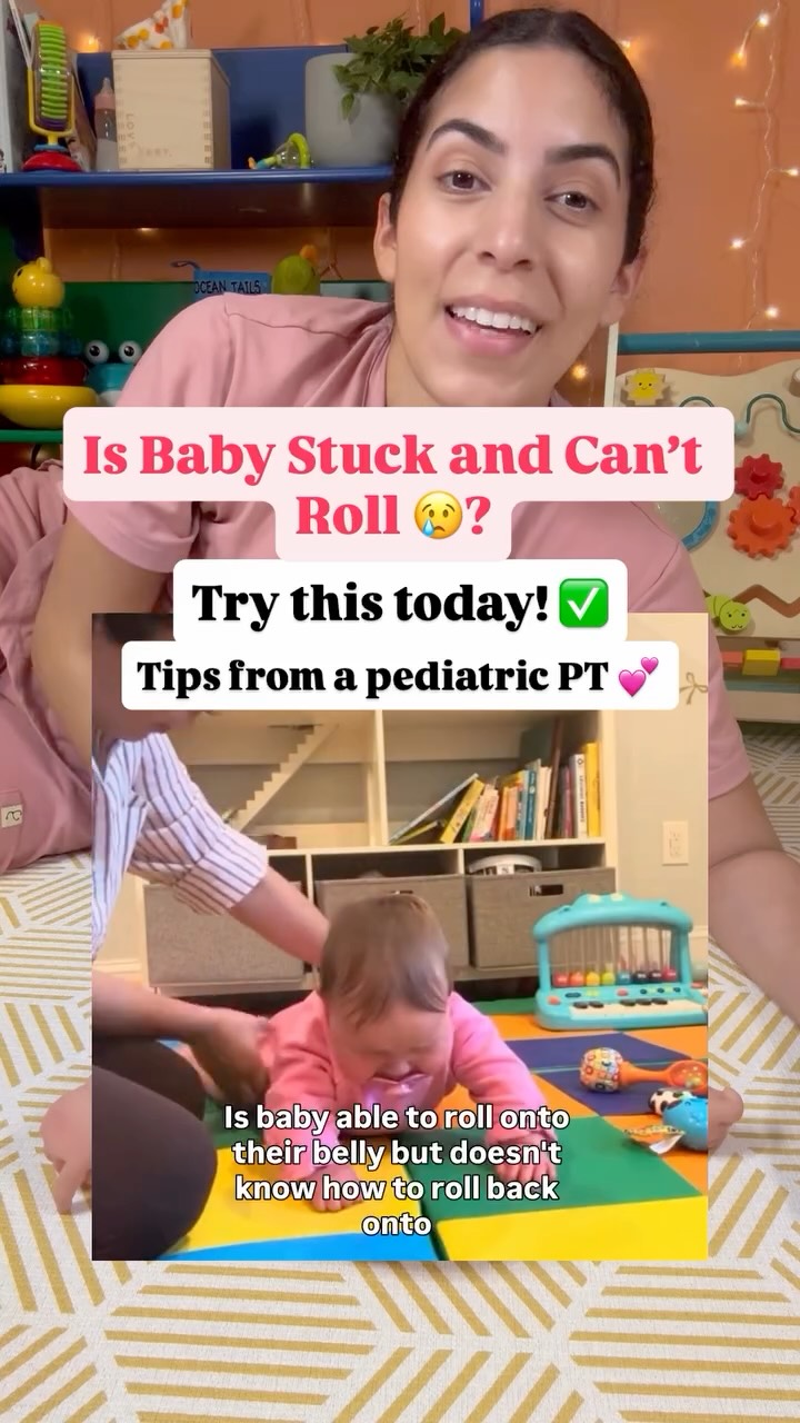 Comment “PLAY” for more exercises just like this one!
Save/share this video with a friend!
Not being able to roll out of tummy time can sometimes cause some tears 😢
However with practice, babies are able to get stronger and more independent!
It is so great to see babies catch on to this exercise so quickly 🥰 Just like the baby in the video 💕
If you haven’t already, comment “PLAY” for some more exercises to be sent your way.
Try this simple trick with your baby today and let me know how it goes!
Follow for more pediatric PT tips 💕
#baby #babytips #milestones #newmom