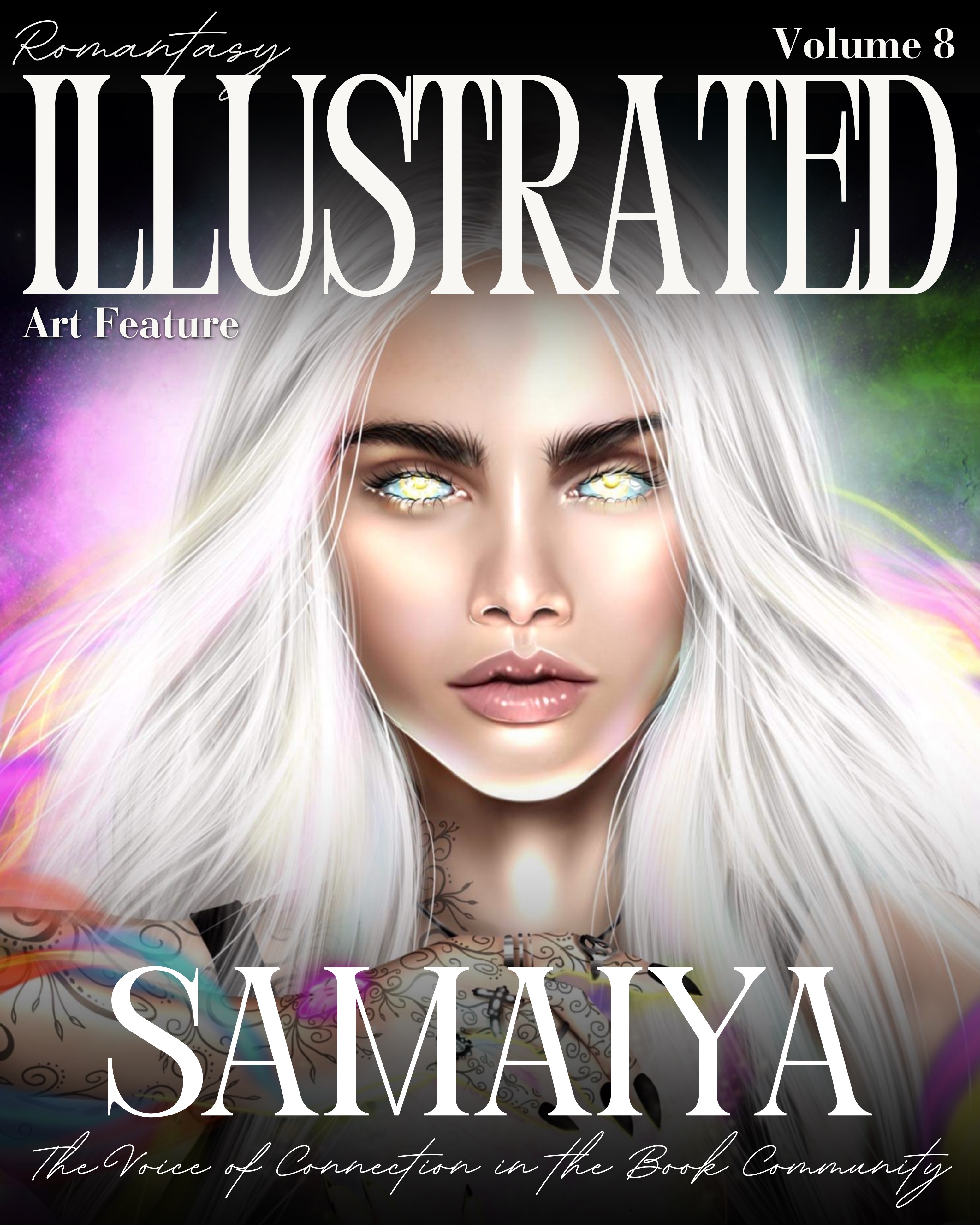 Samaiya is more than just an artist. She is a voice of connection within the book community. Her passion, outside of art, is to help bridge the gap between authors and their greatest potential. 📚🎨
Are you an artist or author looking for tips and advice? You can read more in Samaiya’s full feature in Romantasy Illustrated Volume 8, available now in both digital and print formats.
#romantasyillustrated #romantasy #bookishart #characterartist #coverart