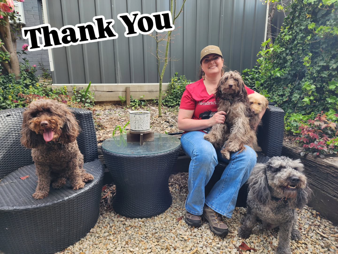 And back! THANK YOU for your suppawt today, was a very slow market today but you do have them. As a small business I really appreciate you ❤️
I often wonder what the chaos looks like to passerby when I get home from the market, the doods go crazy 🤪, Hazelnut always jumps the fence and comes to get in the car whilst fortunately the others - Olive, Hendricks and Maple 🍁 aren't able to jump over but it certainly is a crazy half hour! Perhaps the thank you pics give a bit of an insight into the madness 😉.
The "I missed you" cuddles are worth it though 🥰
Have a beautiful rest of your day and a wonderful week ahead and remember if you can't make it to Market or any of our pop up in person events we're an online store shipping worldwide.
Check us out online at
www.hendricksandmaple.com
GIVE YOUR BOW OR MEOW SOME WOW 🫶🏼
#dogcollar #dogharness #dogbandana #dogleash #labradoodlelove