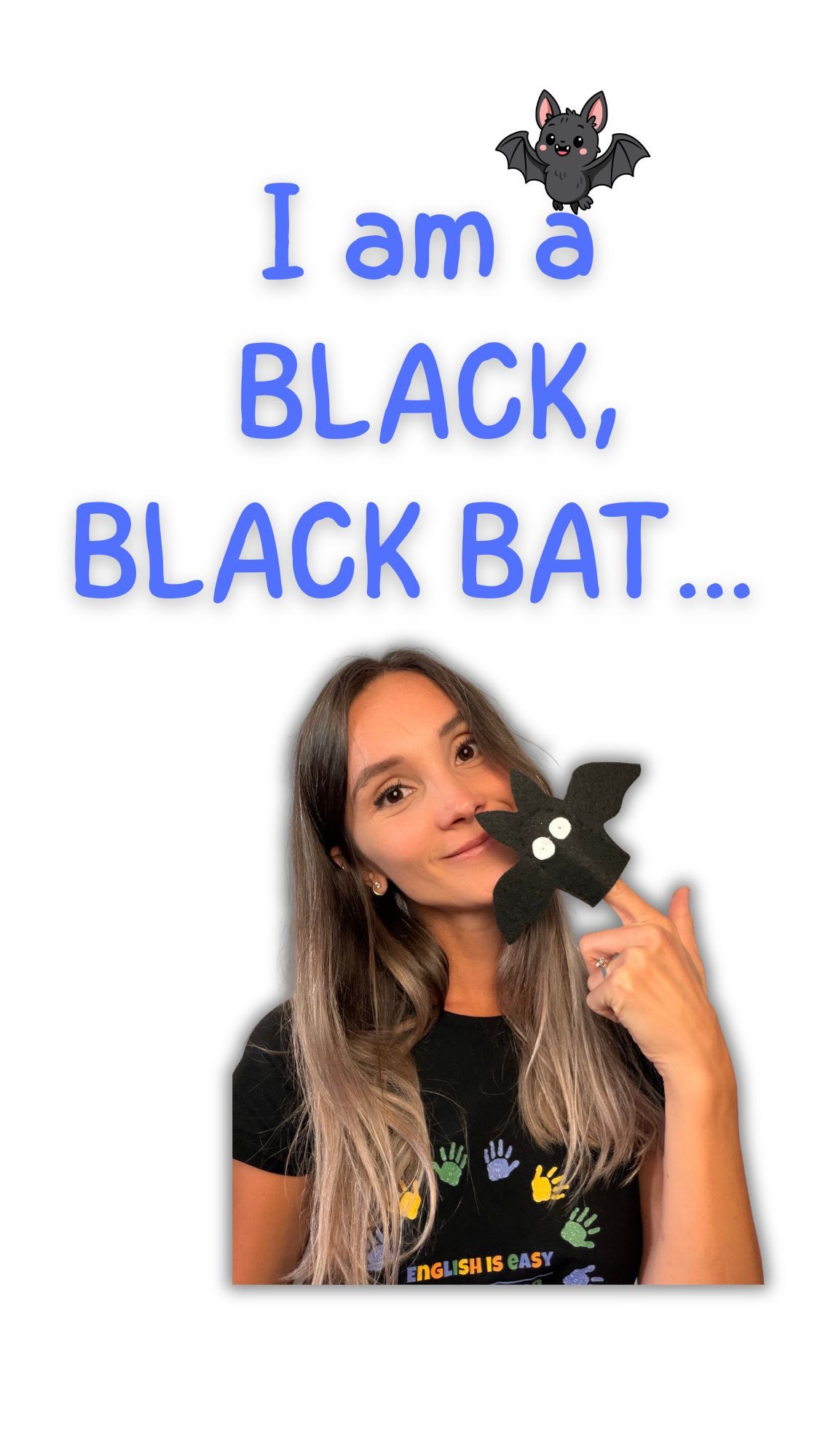 🇮🇹 Una rivisitazione in chiave ESL della canzone di Stephanie Leavell @music_for_kiddos 🦇🎶
Il pipistrello vola sulle diverse parti del corpo, le esplora una ad una… e poi, con un ultimo battito d’ali, vola via! ✨🦇
Un modo divertente e coinvolgente per imparare il vocabolario del corpo in inglese attraverso la musica e il movimento. 💕🎵
🇬🇧 An ESL twist on Stephanie Leavell’s song! 🦇
The little bat flies over the different parts of the body, exploring them one by one… and then, with one final flap of its wings, it flies away! ✨🦇
A fun and engaging way to learn body-part vocabulary in English through music and movement. 💕🎵 #halloween #bat #music #esl #circletime