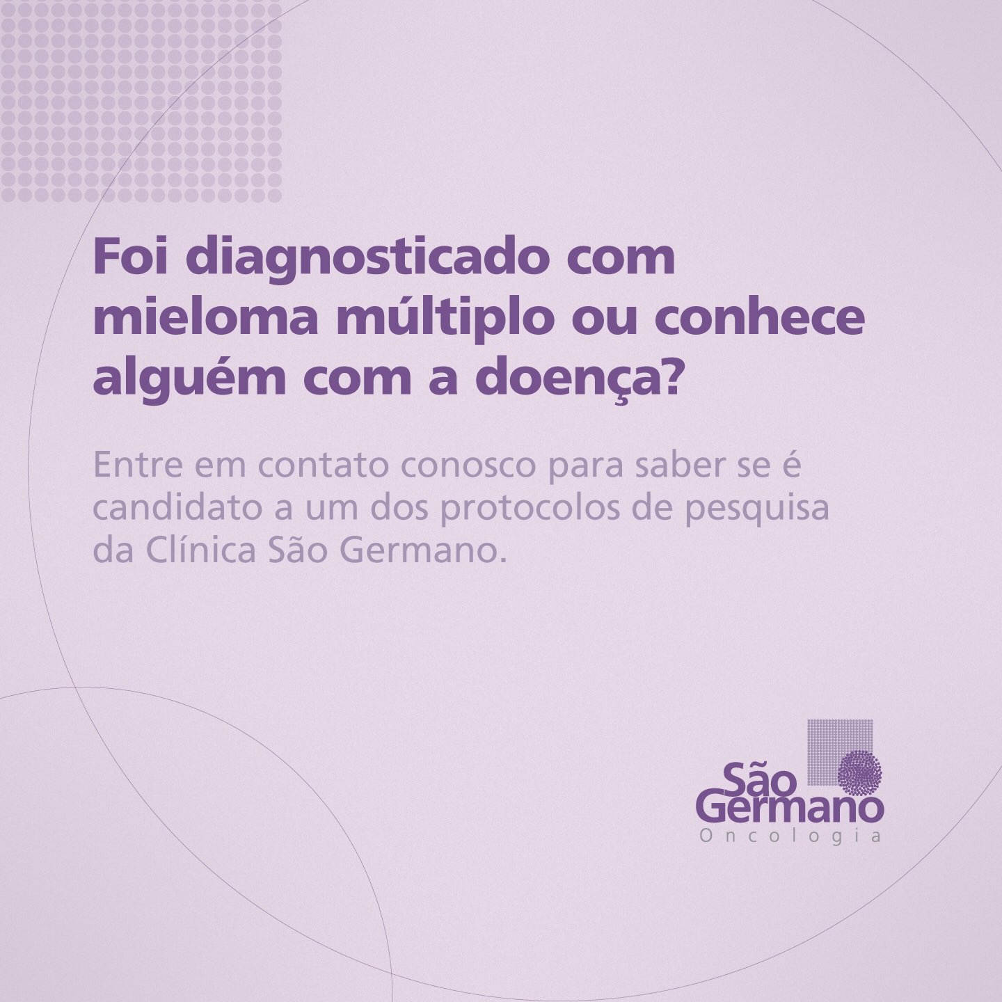 A Clínica São Germano é referência internacional em pesquisa clínica e no tratamento do Mieloma Múltiplo!
Para informações sobre quais estudos clínicos estão recrutando participantes, entre em contato com nosso centro de pesquisas pelo WhatsApp: 11 97601-4794.
#mielomamúltiplo #pesquisaclínica #oncohematologia #inovacão #hematologia