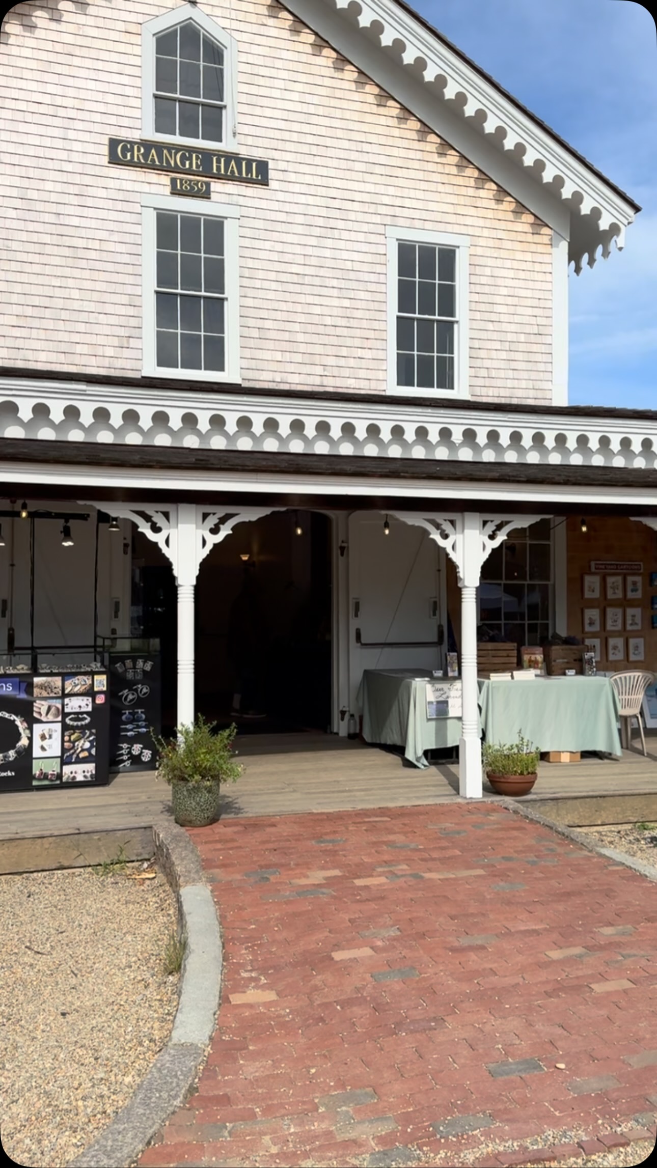 🎨 Today’s forecast: a little rain and 100% Chance of Handmade Bookish Beauty!
The Vineyard Artisans Festival at the Grange Hall is open 10-2… where journals find their people and the perfect gift may find you!