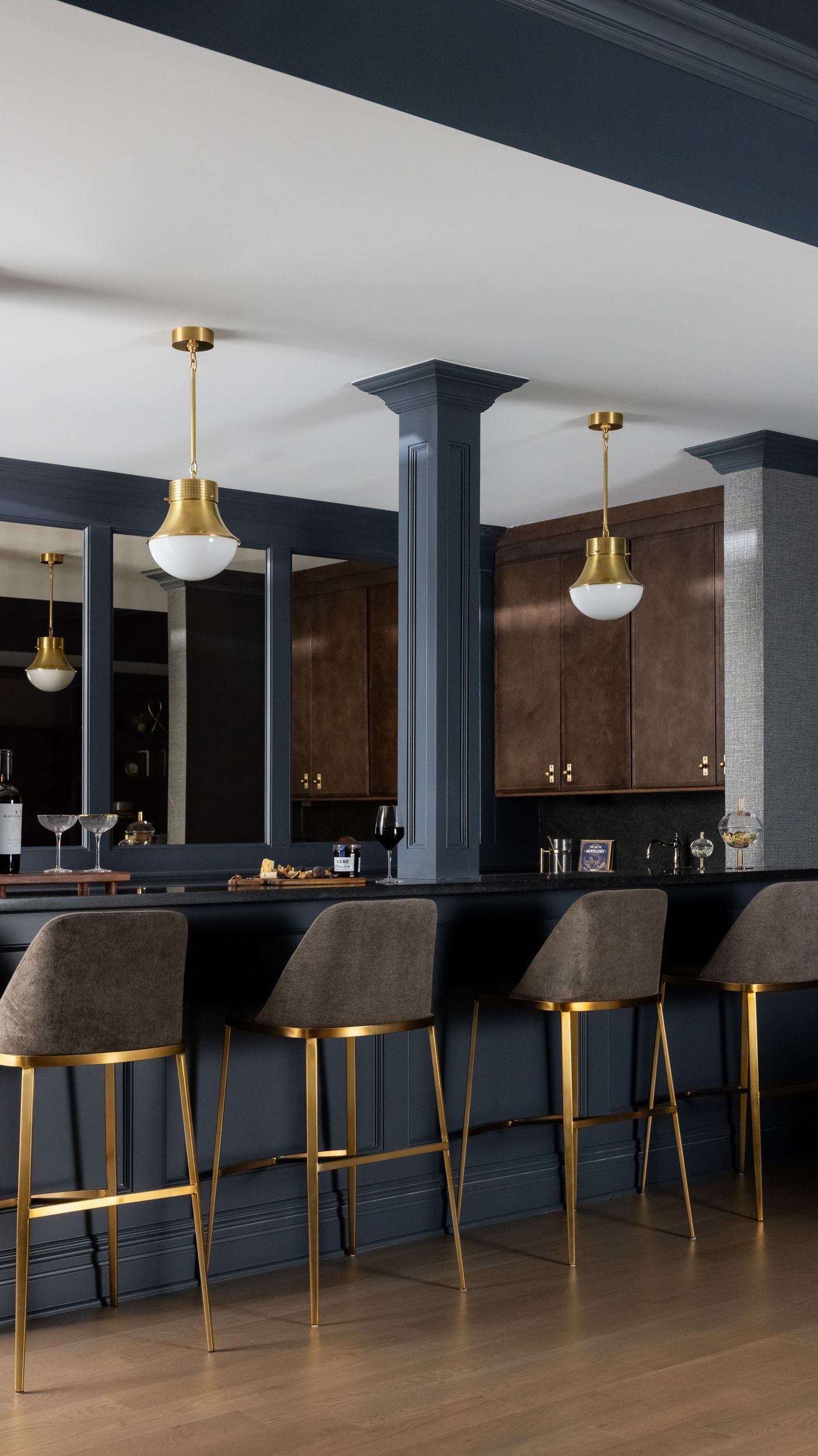 For our Annie Pass Project, we transformed this lower level into a moody bar + lounge designed for entertaining, unwinding, and actually wanting to spend time downstairs.
Ready to rethink an underused space in your home? Fill out our inquiry form on our website to get started.
#southjerseydesign #jerseyshoreinteriors #essexcounty #monmouthcountynj
