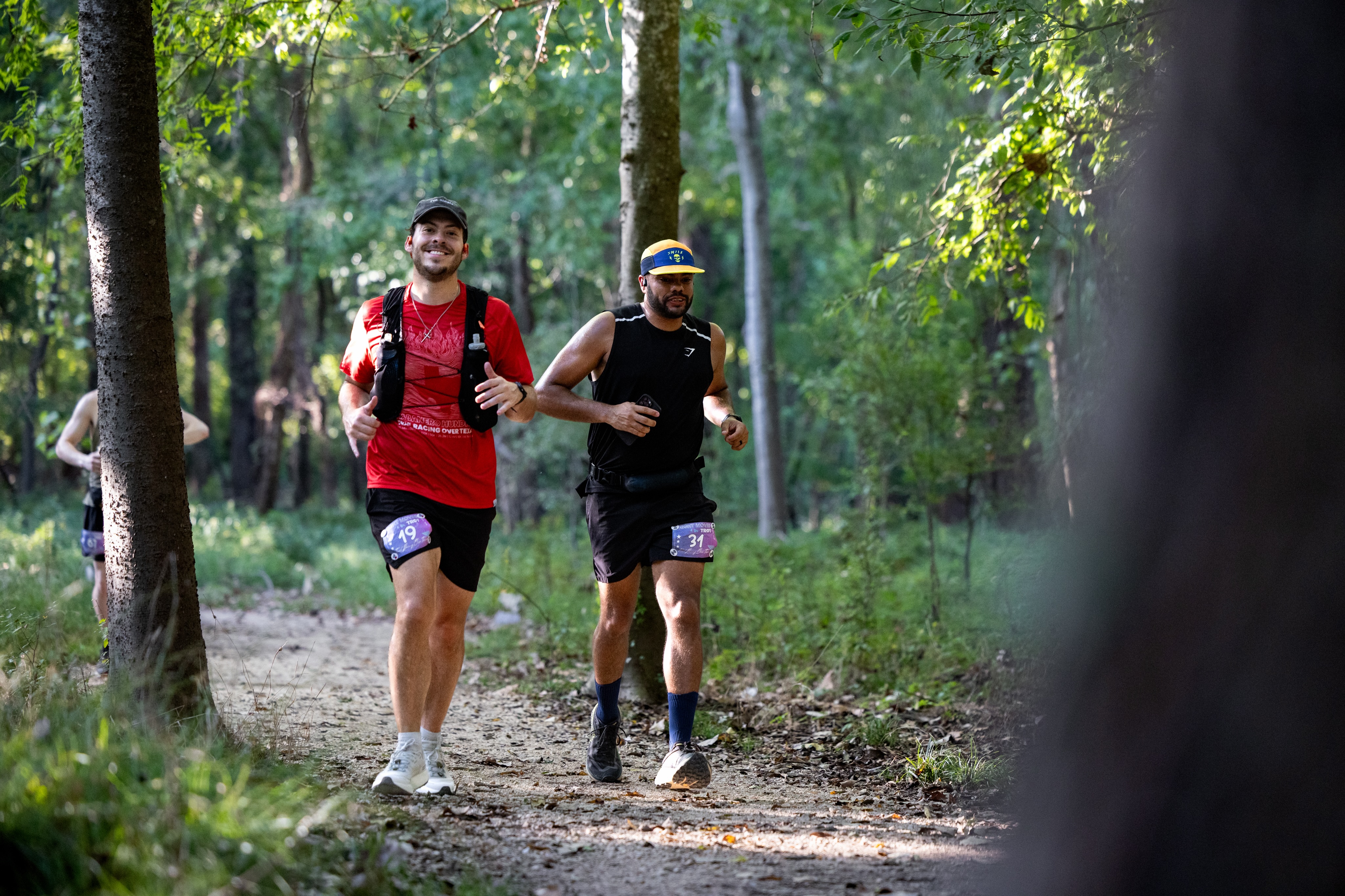 Into the night we go. The sun is heading down, marathon runners are all on lap 2/8 and the half marathon runners will join them on course shortly.
#nightmoves #trailrunning #ultrarunning #trailracingovertexas #trot