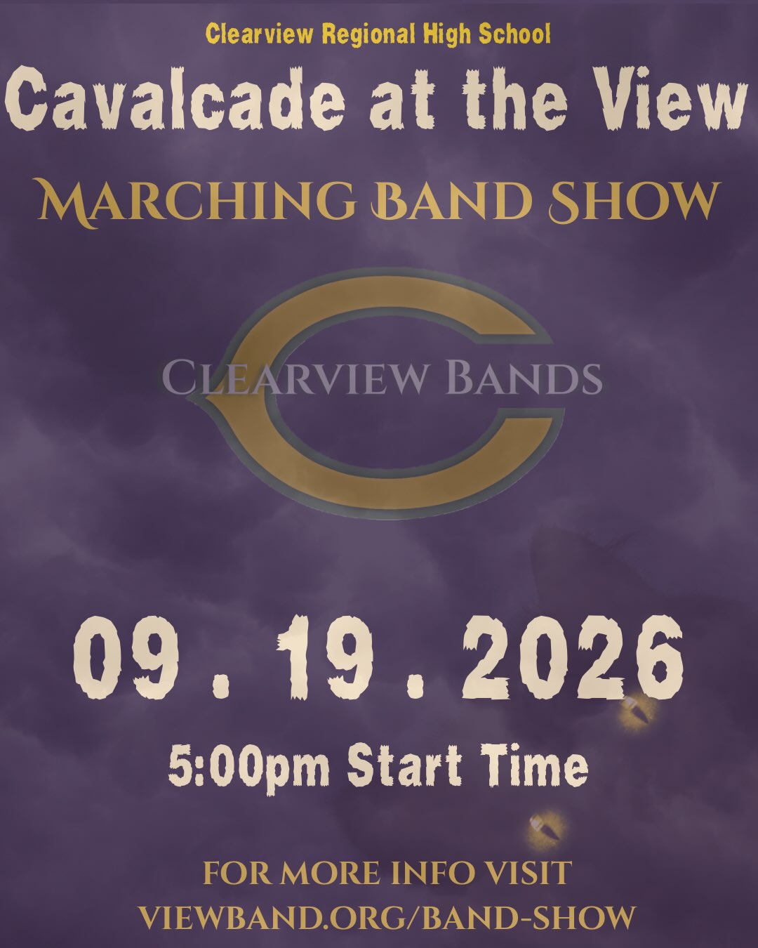 We are looking forward to kicking off the new season next week with our annual Cavalcade at the View Marching Band Show! This year we have eight visiting bands along with our special guests, the @prideoftheprofs!
The show kicks off with the national anthem at 5pm. Tickets can be bought at the door, information about parking is available at viewband.org/band-show.