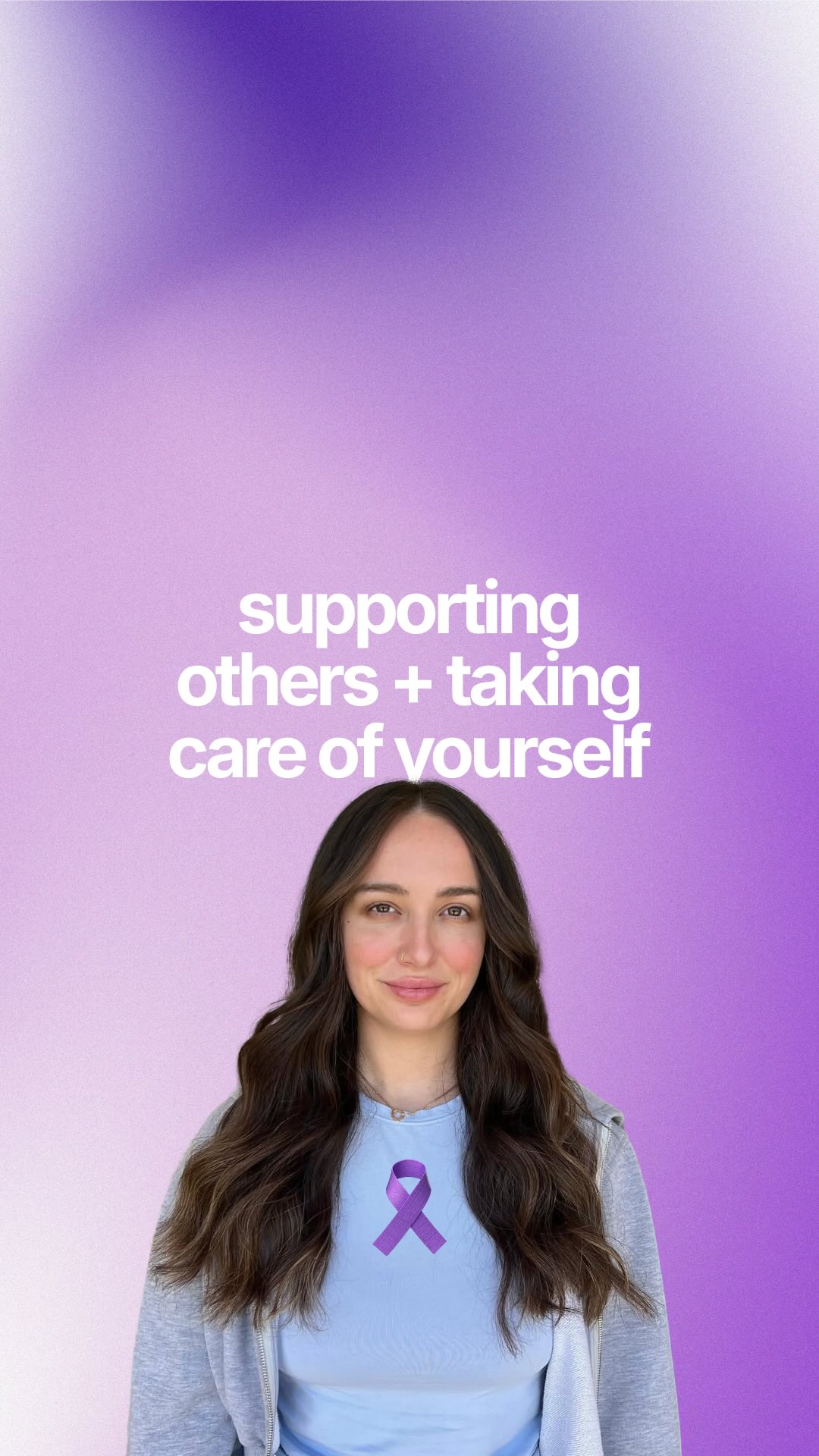 Recovery takes support and so does supporting others. For National Recovery Month, Kaitlin shares ways we can show up for people navigating substance use and recovery, while also making sure we’re taking care of ourselves in the process.
💜 Supporting someone else shouldn’t mean neglecting your own well-being.
