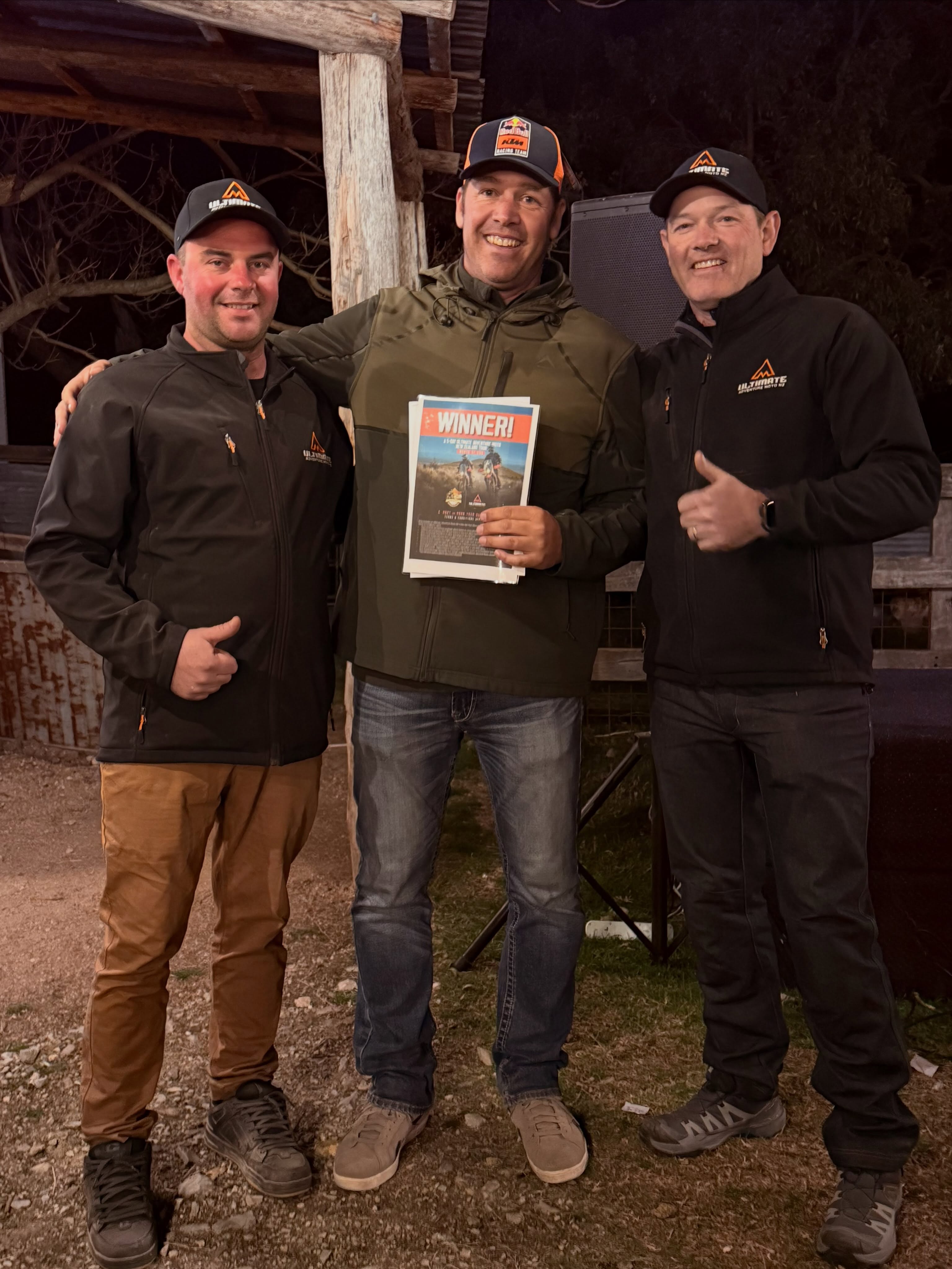 🏆 WE HAVE A WINNER! 🏆
A massive congratulations to Rowan Hooper, winner of our Ultimate Adventure Moto NZ, 5-Day New Zealand Tour Giveaway at the Dirty Weekend, held at Green Valley Farm, Tingha, New South Wales! 🇦🇺🇳🇿
Steve & Ryan made the trip across the Tasman especially for the Dirty Weekend, and what an event! 🔥 An awesome turnout, brilliant riding, a fantastic atmosphere and a seriously good bunch of people. It was great catching up with familiar faces and meeting so many new ones from the Australian adventure riding community.
At the prizegiving, Rowan’s name was drawn completely at random from all participants at the event, and he walked away with a pretty epic prize:
🏍️ His choice of ANY available 5-Day Ultimate Adventure Moto NZ tour in our 2027/28 season
🔥 A premium KTM Adventure motorcycle for the tour
🇳🇿 Five unforgettable days riding in New Zealand, the adventure riding capital…
Mountain passes, remote back-country tracks, epic scenery and some of the best adventure riding anywhere — Rowan is in for one hell of a Kiwi adventure!
Congratulations, Rowan! We can’t wait to welcome you across the Tasman, get you aboard a KTM and show you what Ultimate Adventure Moto NZ is all about. 🤘
A huge thanks to @adventuremotoaustralia, and everyone involved in putting on the Dirty Weekend at Green Valley Farm and to everyone who came over for a chat during the weekend. We had an absolute blast and loved being part of it.
Australia, thanks for having us — we’ll definitely be back! 🇦🇺🤝🇳🇿
#UltimateAdventureMoto #DirtyWeekend #GreenValleyFarm #KTMAdventure #AdventureRiding ADV RideKTM NewZealandAdventure nz MotorcycleAdventure RideNewZealand ReadyToRace