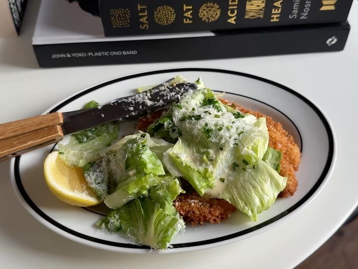 chicken milanese but make it caesar