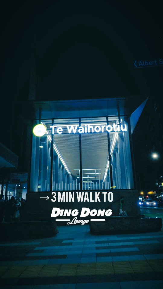 TE WAIHOROTIU → DING DONG LOUNGE.
3 minutes. That’s it.
26 Wyndham Street. Rock. Live music. DJs. Food. Late nights.
And if you’re coming in early or staying late:
HAPPY HOUR
7–8PM
12–1AM
T&Cs apply.
Auckland city centre just got a whole lot easier to get to.
#TeWaihorotiu #CityRailLink #DingDongLounge #AucklandCityCentre #AucklandNightlife