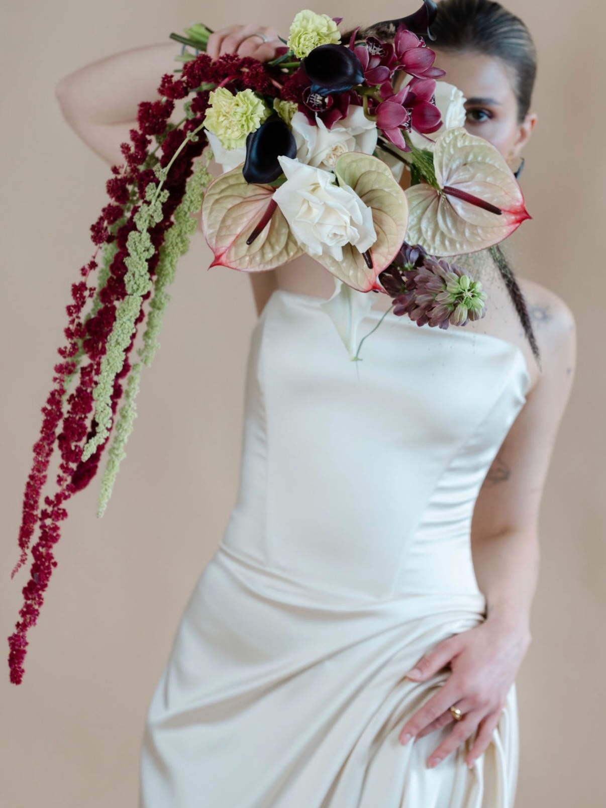 When wedding buddies get together and take photos. Wearing @monetre.official 💐 @floralmenagerie 📸 @whitneygrahamphotography 💄 @alisag.mua