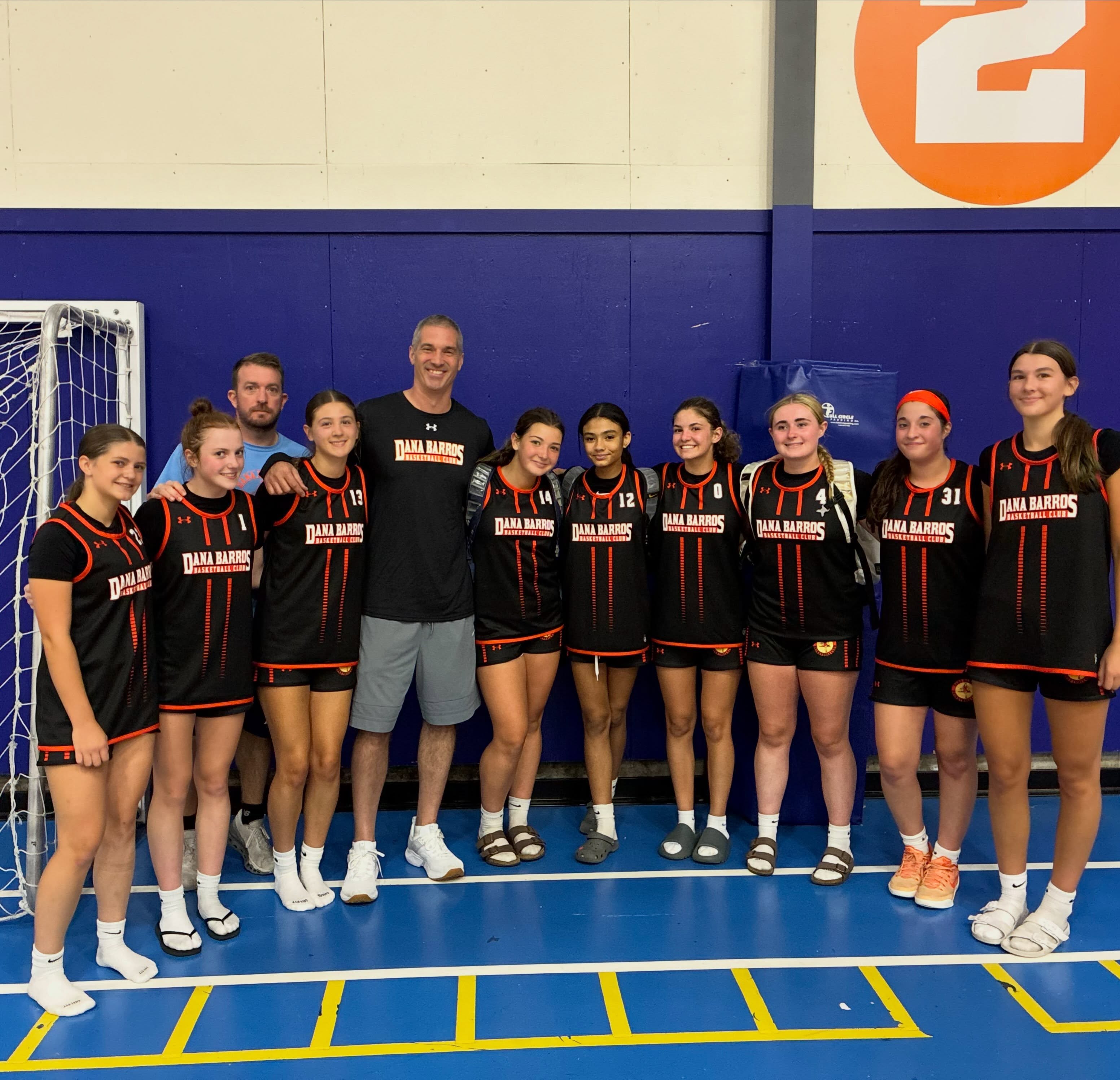First weekend with DBBC 9th graders going 4-0 in 10th grade Select Events Girls showcase