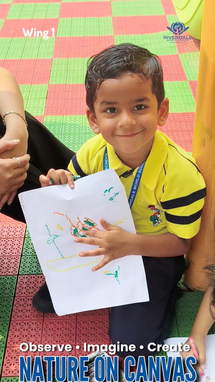 Nature Walk & Sketching
Wing 1 | Nursery – II
A little walk in nature, a world of wonder! 🌱🎨
Our young explorers stepped outdoors to observe, discover, and sketch the beauty around them. From colourful leaves to tiny details, the activity encouraged observation, creativity, and a deeper connection with nature. 💚✨
#NatureWalk #YoungExplorers #LearnThroughNature #CreativeLearning #RiverdaleWorldSchool