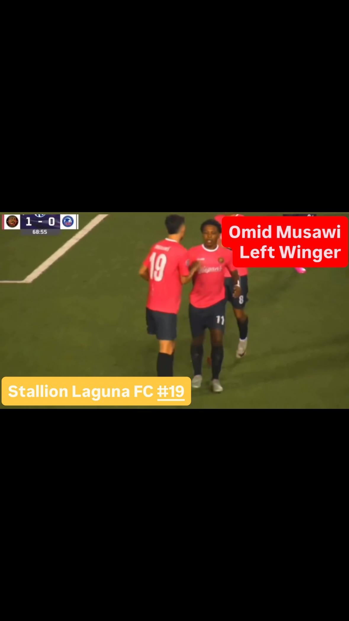 Omid Musawi, Stallion Laguna FC left winger starts the best ! 🌟🐺 #movingforward