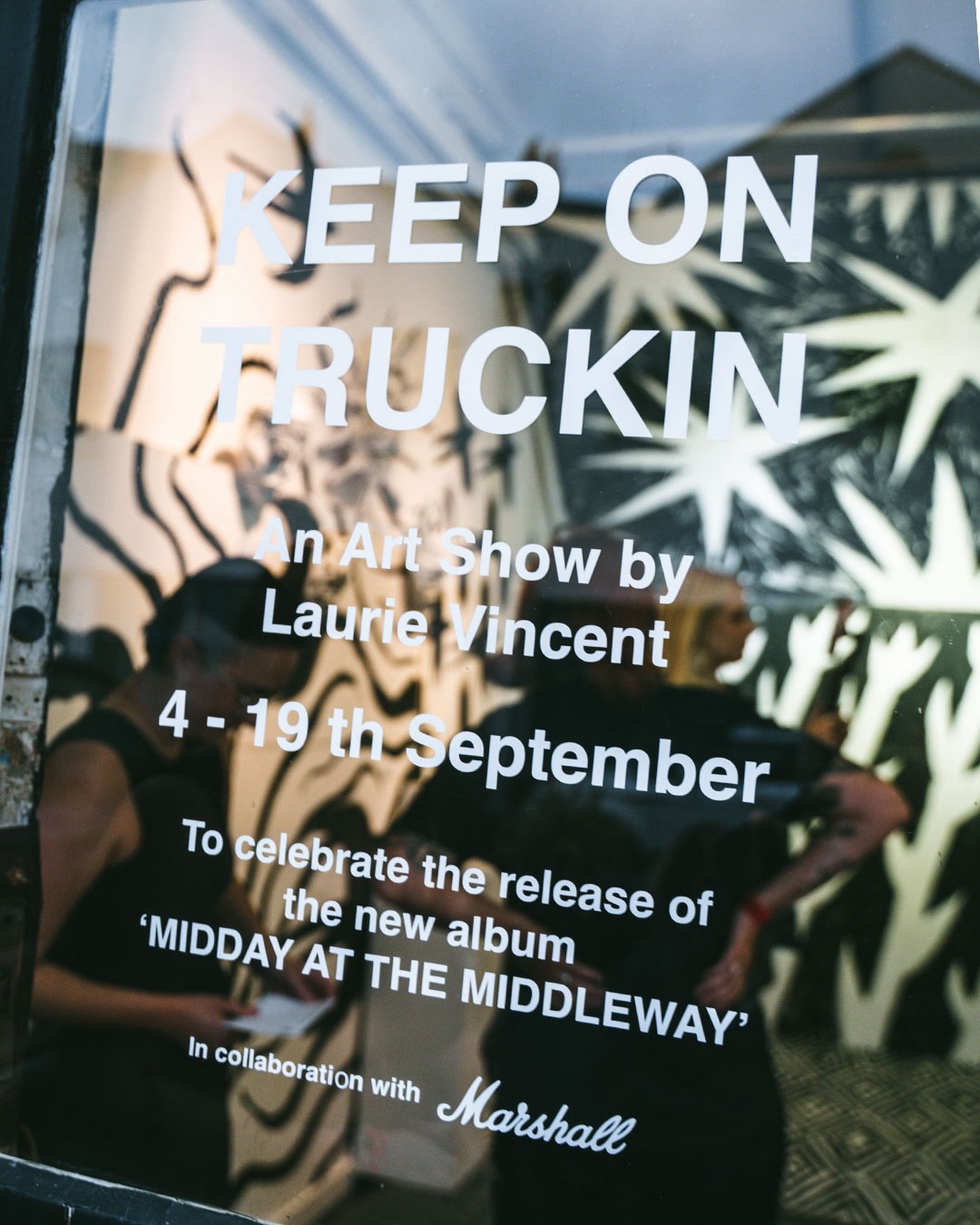 Keep On Truckin - An Artshow by Laurie Vincent. Thanks you to everyone for visiting the show so far. One week left. Pop by and see the show. We are open Tuesday 3pm - 6pm, Wednesday 10am - 4.30pm or Thursday to Saturday 10am - 6pm.
All work available online at www.whistleblowergallery.co.uk
@thelaurievincent @bigtruckshow @marshallrecords here @whistleblowergallery
#bigtruck #laurievincent #middayatthemiddleway
Photos by @tjephotos_