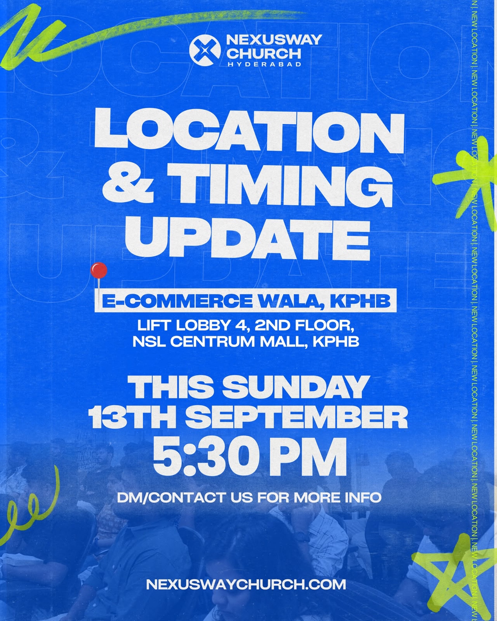 Hey everyone, we will be meeting at a different location today, at KPHB, the road opposite Nexus Mall.
DM us for more info.