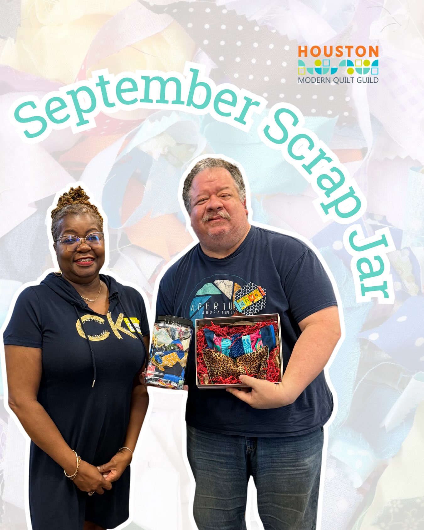 September Scrap Jar! Dave won these awesome lavender eye masks this month, can’t wait see what he makes using the scraps this month 💫 #scrapjar