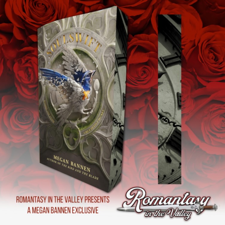 Look at this beautiful RITV EVENT EXCLUSIVE OF SOULSWIFT BY MEGAN BANNEN. You can pick up it in person and have it personalized / signed during the event!
Pre orders open 10/01 along with ticket sales!
Pick up at the on site book store (BOOKISH SIGNS AND MORE) during RITV27
Just bring your order # for pickup!
Get this copy signed and personalized on site by the author !
SYNOPSIS
A dark, epic fantasy about a girl who must rethink everything she believes after she is betrayed and hunted by the religion that raised her—from Megan Bannen, author of The Bird and the Blade. Perfect for fans of The Winner’s Curse and The Girl of Fire and Thorns.
Gelya is a Vessel, a girl who channels the word of the One True God through song. Cloistered with the other Vessels of her faith, she believes—as all Ovinists do—that a saint imprisoned Elath the Great Demon centuries ago, saving humanity from earthly temptation.
When Gelya stumbles into a deadly cover-up by the Ovinists’ military, she reluctantly teams up with Tavik, an enemy soldier, to survive. Tavik believes that Elath is actually a mother goddess who must be set free, but while he succeeds in opening Her prison, he inadvertently turns Gelya into Elath’s unwilling human vessel.
Now the church that raised Gelya considers her a threat. In a race against the clock, she and Tavik must find a way to exorcise Elath’s presence from her body. But will this release stop the countdown to the end of the world, or will it be the cause of the earth’s destruction?
And as Tavik and Gelya grow closer, another question lingers between them: What will become of Gelya?
Enemies to Lovers
A Chosen One with a Terrible Destiny
Gods, Goddesses, and Betrayal
A Race Against the Apocalypse
Event date: 7/17/27
Event Location: BOUMI SHRINERS WHITE MARSH MD
TICKETS ON SALE 10/1/26 only $15
#ritv27 #romantasy #romantasyinthevalley #bookcon bookfestival
