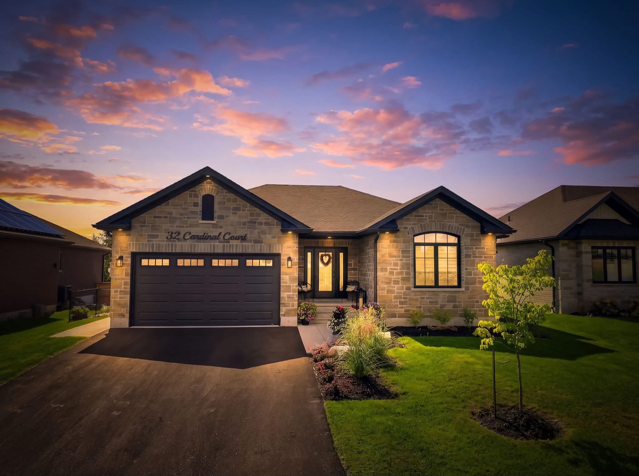 Just Listed:
32 Cardinal Court, Brighton, ON
X13773982
$1,015,000
4 bedrooms, 3 bathrooms
Welcome to 32 Cardinal Court: an exceptional Tobey Homes bungalow. Offering approximately 1,666 sq. ft. above grade plus approximately 889 sq. ft. of professionally finished lower-level space.
The bright, open-concept main floor features vaulted ceilings, upgraded lighting and a welcoming Great Room with gas fireplace, custom stone surround and mantel. The stylish kitchen offers an oversized island, quartz countertops, upgraded cabinetry and hardware, designer backsplash, Chef insert range hood and upgraded appliances.
The adjoining dining area walks out to a large covered composite deck with gas BBQ line and beautiful views of the spacious backyard.The main floor offers two bedrooms and two full bathrooms. The spacious primary suite features a walk-in closet and private ensuite. Main-floor laundry includes additional cabinetry and upgraded countertop.
The professionally finished lower level adds exceptional flexibility with a large recreation room, two additional bedrooms and a four-piece bathroom-perfect for guests, family, hobbies or a home office. A large unfinished area provides excellent storage and future finishing potential.
Upgrades include Hunter Douglas SoftTouch motorized blinds, California shutters designer lighting, additional pot lights, patio door with built-in blind, in-ground sprinkler system, landscaping, fenced dog run, garden shed, retractable front-door screen and central vacuum. Complete with an attached double garage, inviting front porch, distinctive stone exterior and energy-efficient construction, this home offers modern bungalow living with the space and flexibility of a much larger residence.
Close to shops, restaurants, Highway 401 and Presqu’ile Provincial Park.
Contact me today for more details and to book a private showing!
Pauline Kelly | REALTOR®
Coldwell Banker 2M Realty Brokerage
Not Intended to Solicit Clients Currently Under Contract. Independently Owned and Operated.
