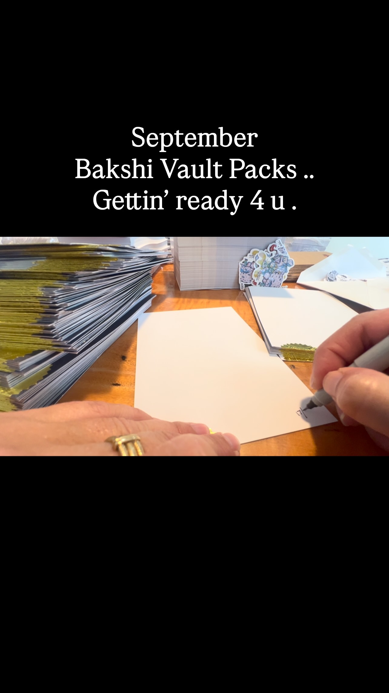 September Bakshi Vault packs almost ready to go out.
#ralphbakshi
#subscription
#bakshivaultpack