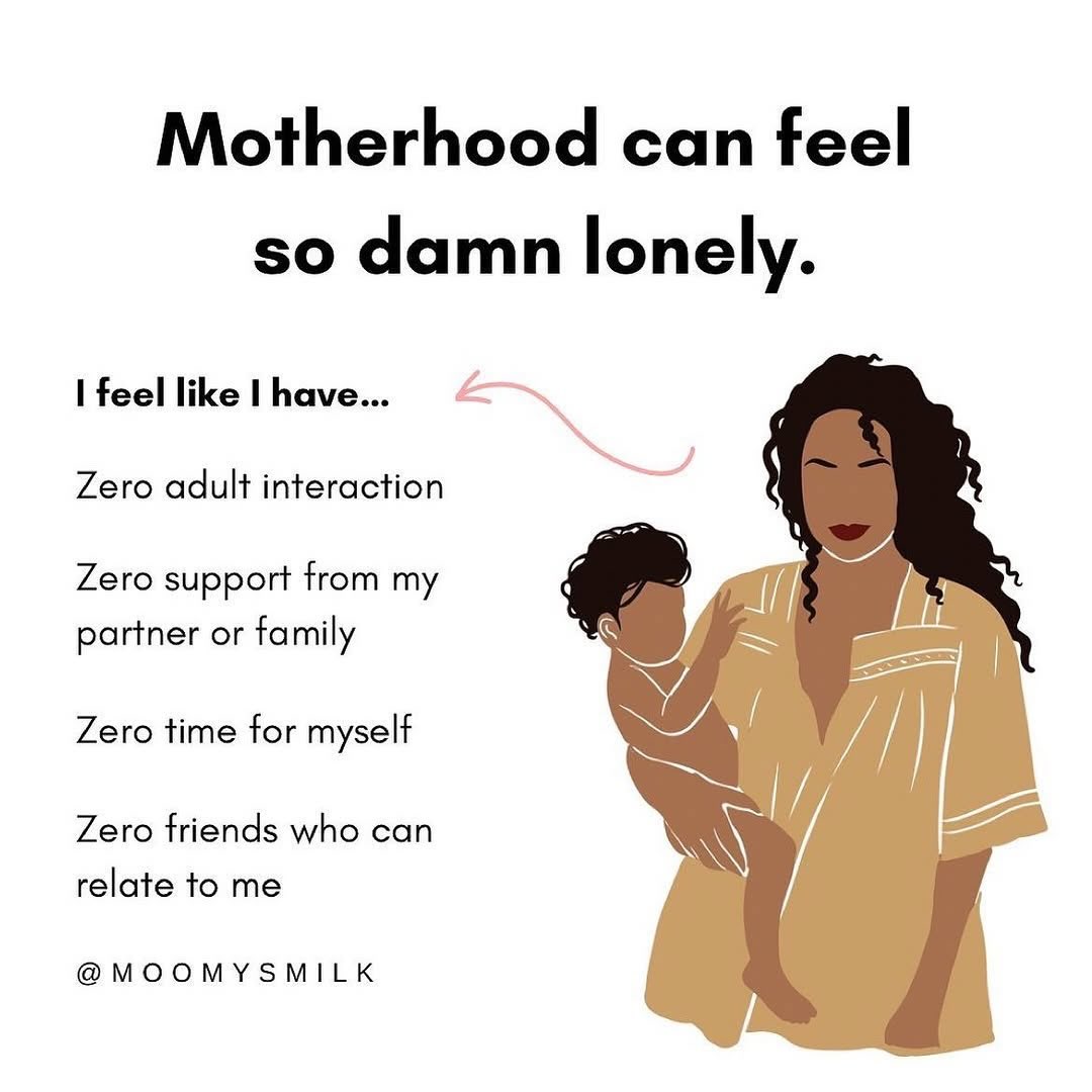 “It’s crazy to think about how lonely motherhood can feel for some of us…
You carry your baby for months.
You dream of the day you hold your baby.
And than you become a mom…
And you go from a life filled with friends aka adult interaction to this little island all alone (or so it feels like).
Laundry to fold.
Dirty dishes to clean.
A hungry baby to feed.
And a partner who just doesn’t get it.
Safe to say motherhood is hard.
But the biggest mistake you can make in motherhood is to deal with your loneliness alone.
The feeling of loneliness affects our ability to mother our babies. And there ARE ways for you to overcome feeling lonely.
➖BE KIND TO YOURSELF. You’re not always going to get it right. Remind yourself that you are perfectly imperfect and love yourself more than you did the day before.
➖REACH OUT TO A FRIEND. Friends prevent isolation and loneliness. A friend can also increase your sense of belonging and purpose.
➖JOIN A MOM GROUP. Being in a circle with women who get it can be so refreshing. Think of it as therapy but without an actual therapist.
➖GET SOME FRESH AIR & SUN. Increasing the amount of fresh air you have can provide greater clarity to the brain. Studies have shown that increasing vitamin D improves mental health and mood disorders.
➖JOURNAL YOUR FEELINGS. Journaling helps control your symptoms and improve your mood by helping you prioritize problems, fears, and concerns.
➖SEEK THERAPY. Therapy has many benefits. Some include: Better communication skills, better sleep, increased happiness and life satisfaction, improved physical well-being, improved relationships and interactions, and development of skills for coping with daily life challenges and stress.
You’re not alone in loneliness,
and you do not need to stay lonely.
And in case you forgot to remind yourself today- You are beautiful. Your smile lights up the room. You are more than enough. And you are doing an amazing job being a mama.”
Repost from @moomysmilk