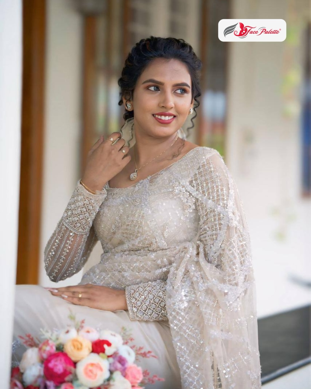 The Classic Christian Wedding Bride 🤍
Grace, Glitter & Godly Glow — for your White Wedding Day!
This stunning bride in an ivory stone-work net saree with full-sleeve designer blouse, soft curly updo, and dewy HD makeup is all set to say “I Do”. Paired with minimal diamond jewelry and a colorful pastel bouquet for that fresh, angelic finish.
✨ Glass Skin / HD / Airbrush Makeup Option (Sweat-proof & Photo-ready)
✨ Hairstyle + Saree Draping + Jewellery Setting
✨ Premium International Products - 100% Hygienic
✨ Service at Your Home / Venue - All Over Kerala
✨ No Travel Charges
✨ Group Booking Offer + Early Booking Special Discount for 2026 Brides
Styled by Kerala’s 1st At-Home Bridal Makeup Brand | Internationally Certified Artists
📞 Book Your 2026 Wedding Date Today: +91 98470 740 73
📩 DM: @facepalettemakeupartists
🌐 http://www.facepalette.in
#ChristianWeddingLook #KeralaChristianWedding #WhiteSareeBride #ChristianBrideKerala #FacePaletteBride KochiBridalMakeup