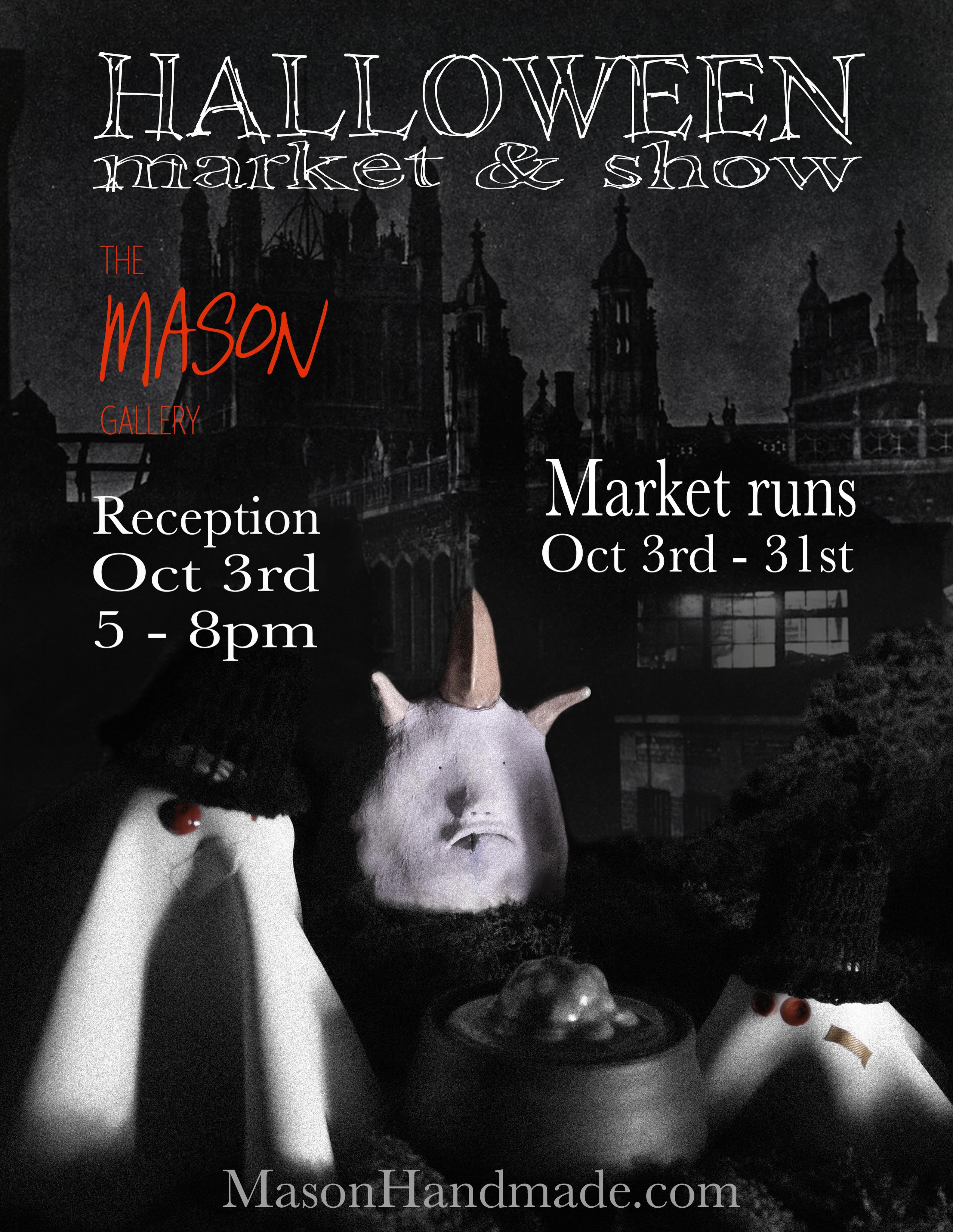 Halloween is coming soon and we are getting ready for it! If you ghosts and ghouls are looking new decorations, trinkets, or beautiful pottery. Be sure to stop by for our spooky Halloween show! P.S. costumes aren’t required, but always appreciated 😏👻🎃😱#pottery #themasongallery #artshowcase #cincinnatiart #ceramics