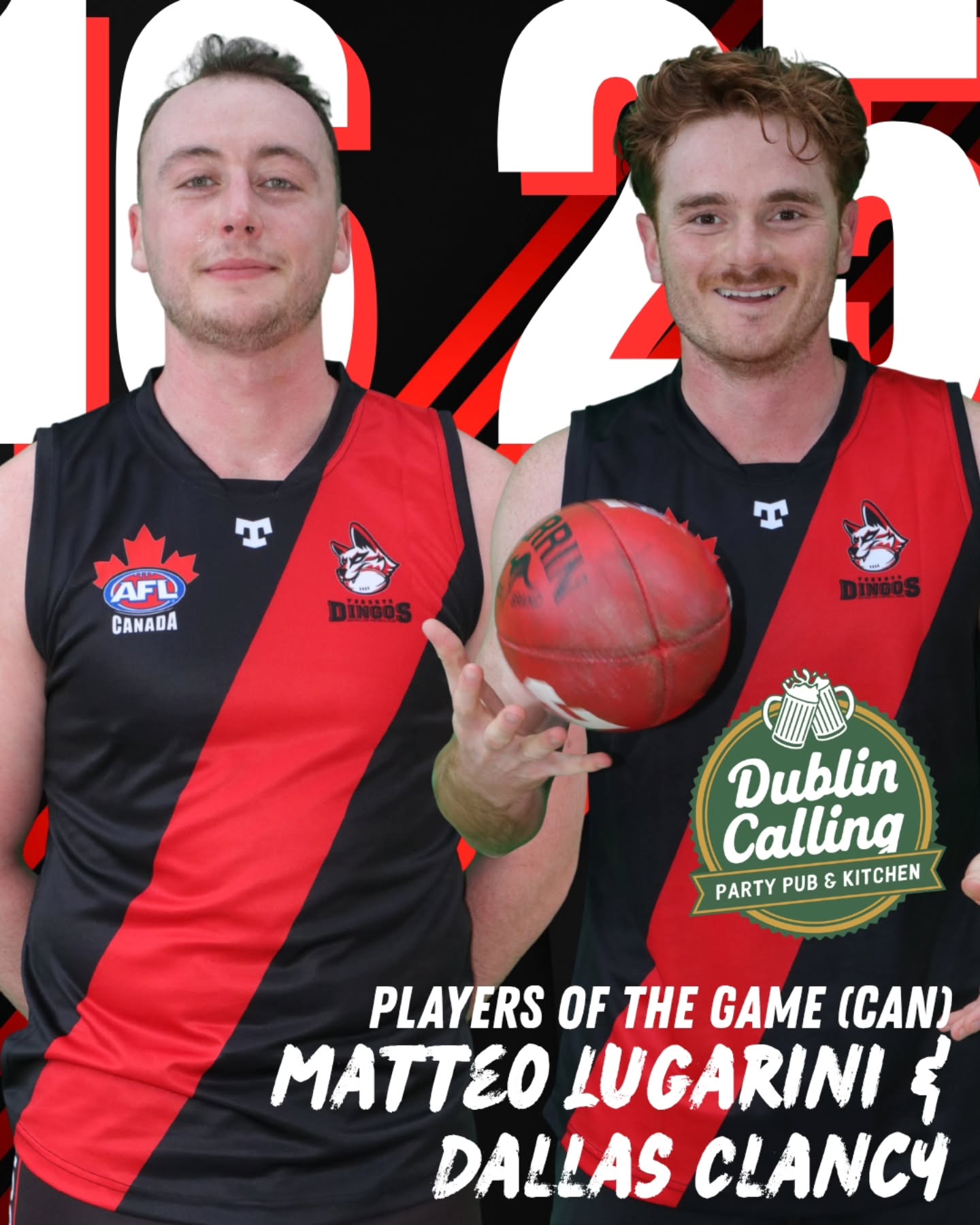 DAWGZ🐾
The @dublincallingadelaide Players of the Game (🇨🇦) are @matteolugarini and @dallasclancy!
#AsAPack