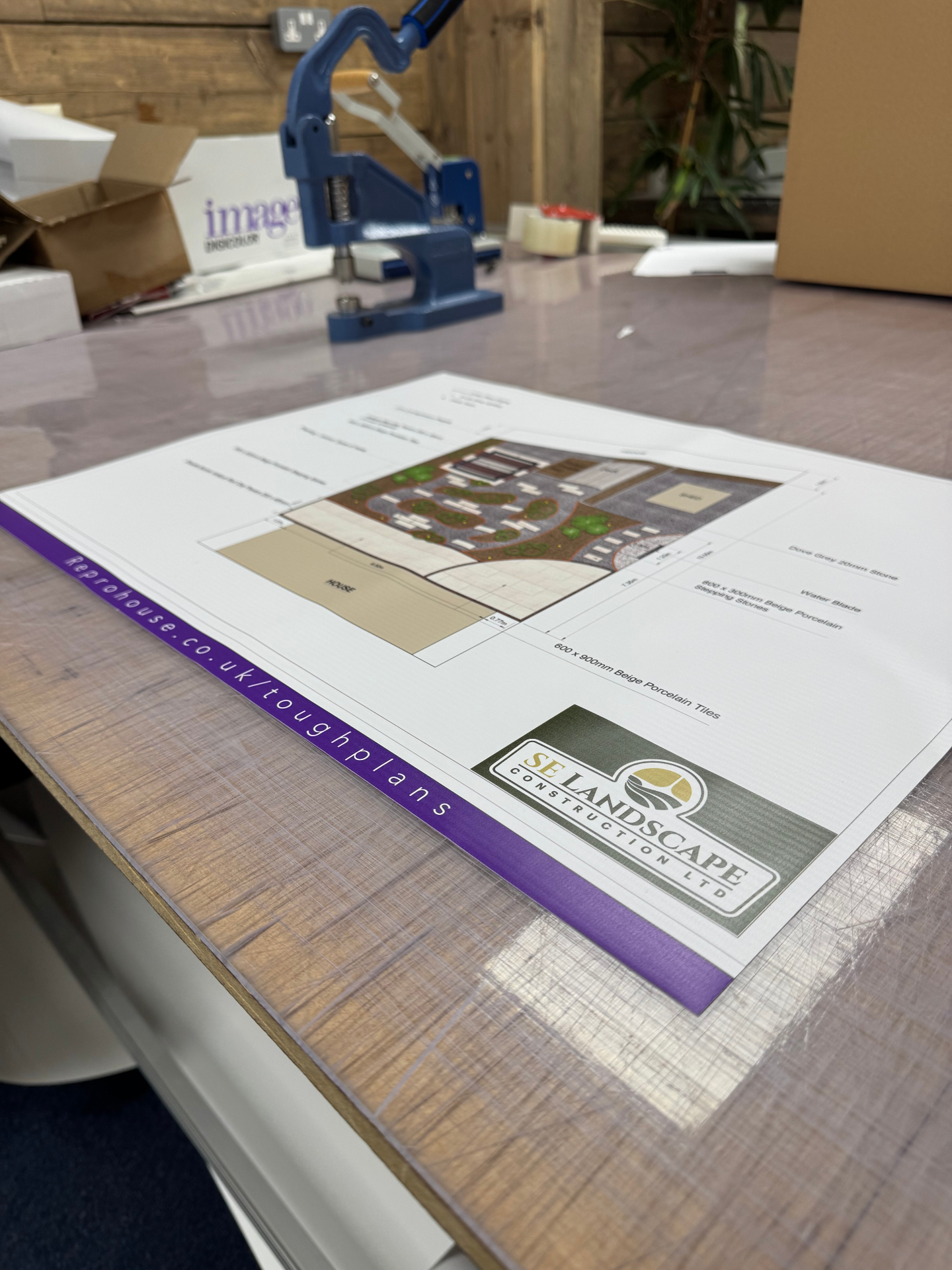 One Of Our Tough Plans, Straight From The Printer!
At Reprohouse, we understand that standard paper plans don't always cut it for site users.
That's why we offer Tough Plans. Durable, waterproof and wipe-clean plans designed to withstand demanding site conditions and outdoor use.
Built for the site. Made to last.
Want to know more? Visit reprohouse.co.uk/toughplans to explore our new page dedicated to one of our most popular prints.