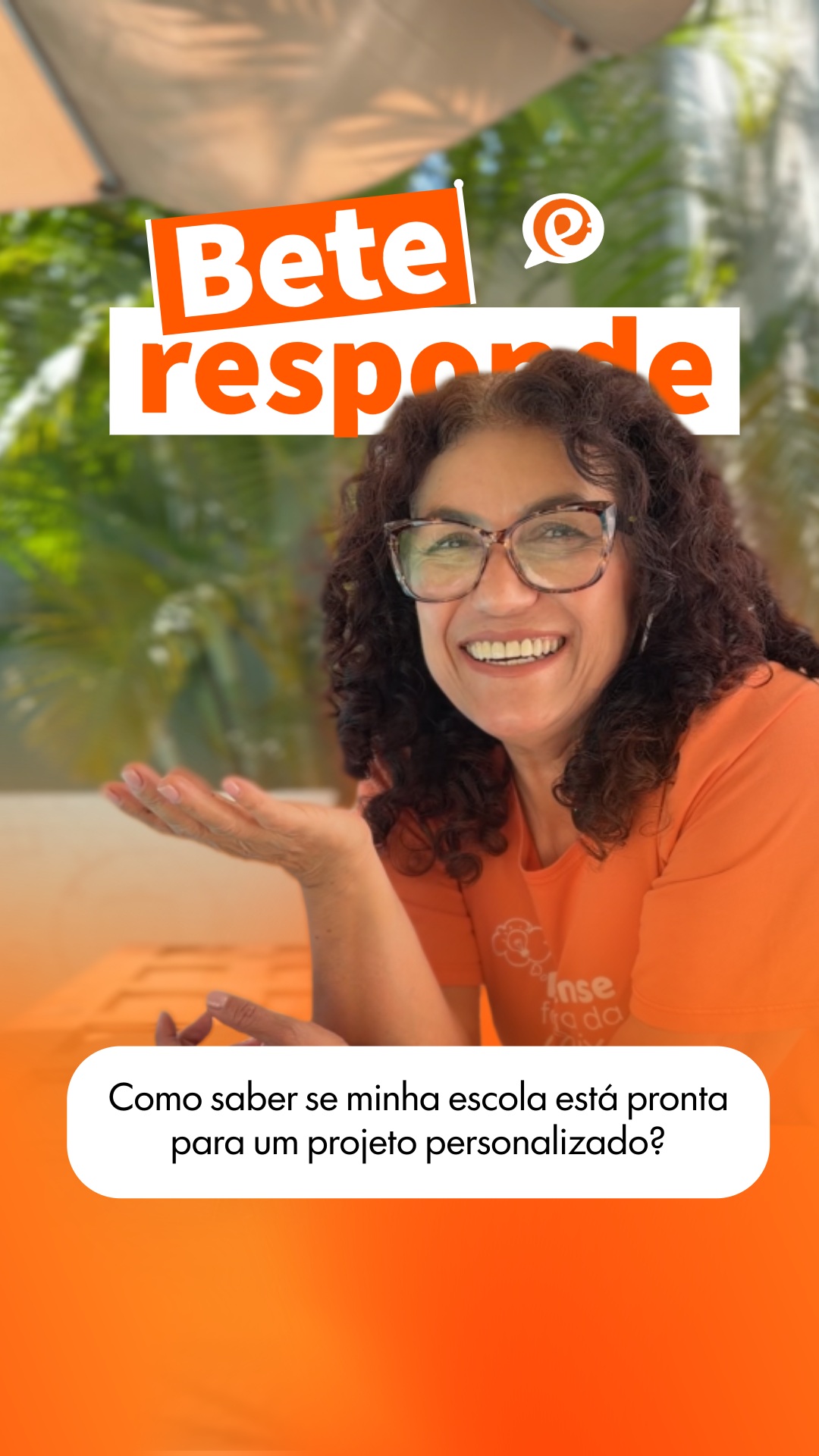 "Como sei se minha escola está pronta para um projeto personalizado, e não só uma saída pontual?"
Essa é uma das perguntas que mais recebo.
Neste vídeo, a Bete responde com os sinais que costuma observar antes de propor um projeto para uma instituição.
#BeteResponde #EloinEducação #ConsultoriaPedagógica