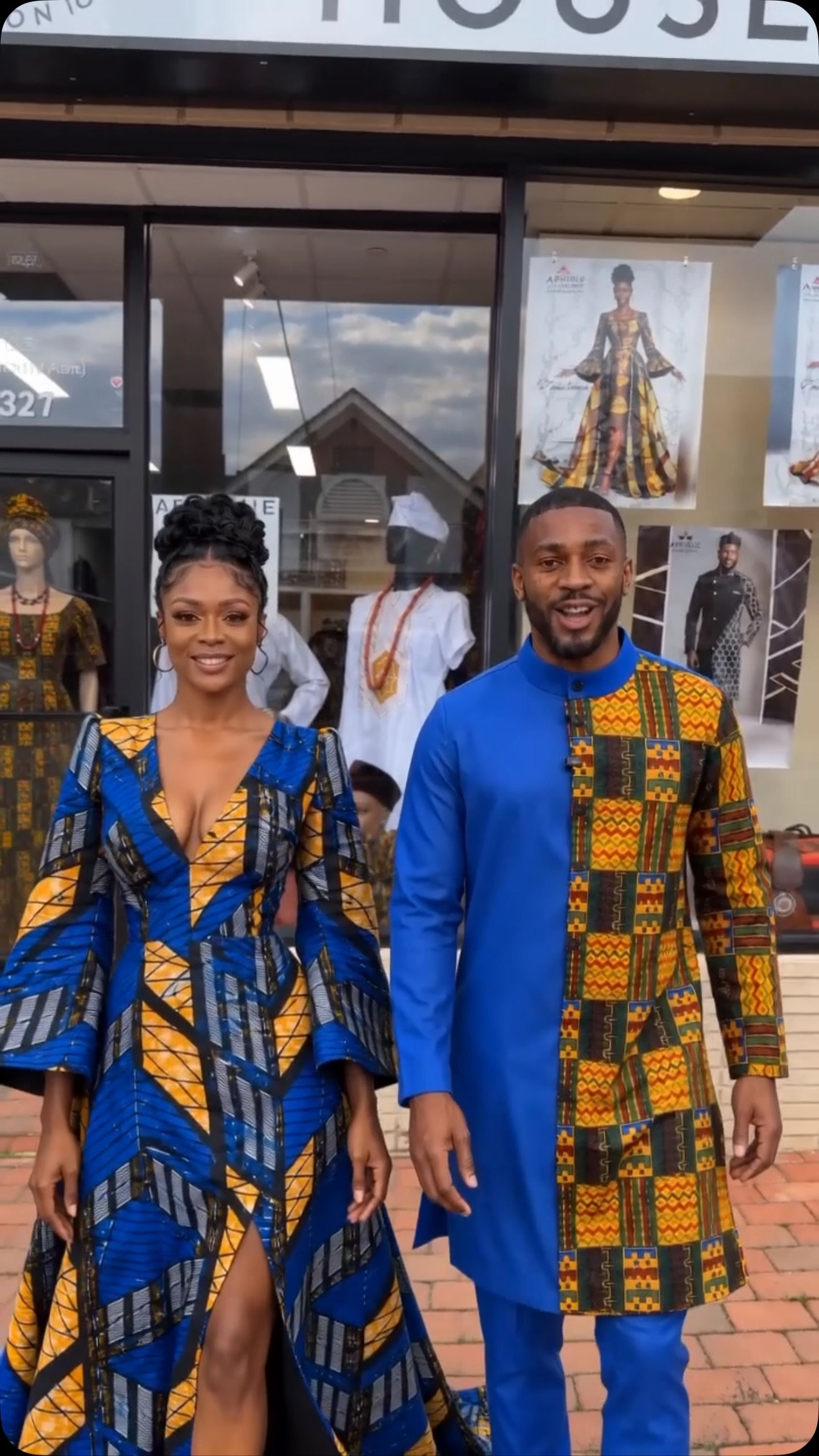 Step out onto Main Street in style. 🧵✨ Authentic African fashion, made for everyday wear — now open at Afrique Fashion House, 1474 Main Street, Upper Marlboro, MD. Shop in-store or online at afriquefashionhouse.com. #AfriqueFashionHouse #AfricanFashion #UpperMarlboro #ShopLocal #NewInStore