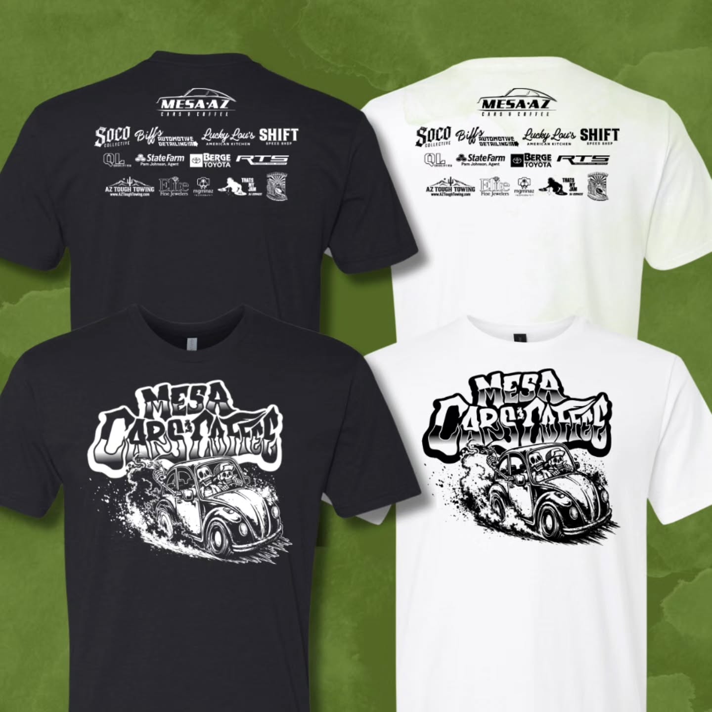 👕 THE 2026–27 SEASON SHIRT IS HERE! 🏁
Want to rep Mesa Cars & Coffee all season long? Now’s your chance!
Our limited-edition 2026–27 Season Shirt is officially available for PRE-ORDER! 🔥
Designed exclusively by @so.co.design , this year’s shirt features custom front & back artwork, plus our amazing season sponsors! 🙌
👕 Black or White
💲 Only $15
🏁 Limited-edition 2026–27 design
☕ Wear it to Cars & Coffee, around town, or wherever you want to show your support for Arizona’s automotive community!
⏰ PRE-ORDERS CLOSE OCTOBER 4
📦 Expected availability: October 17
👉 Pre-order yours today!
🔗 Shop https://www.mesacarsandcoffee.com/shop?fbclid=IwVERDUAUVICdwZG9mAWV4dG4DYWVtAjEwAHNydGMGYXBwX2lkDDM1MDY4NTUzMTcyOAABHgH9518pmXYyvWWhDOlbizVh8h4VU391suASSil4liRW_4lSRVU1kAfknARy_aem_UeKrwX36HHvdhdo77TukzA
Don't wait until they're gone — get yours and rep the MC&C community all season long! 🏁☕
#MesaCarsAndCoffee #MesaAZ #CarsAndCoffee #ArizonaCarCulture #CarMeet