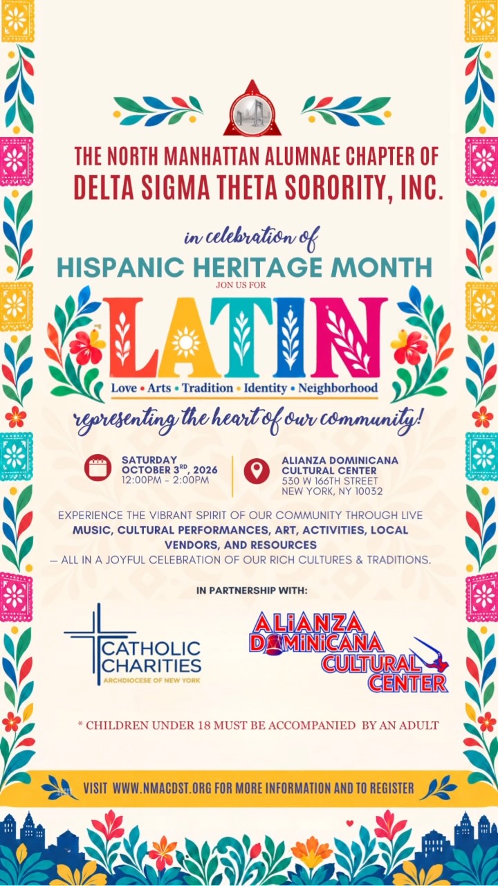 L.A.T.I.N. represents Love that connects generation, Arts that give voices to our stories, Traditions that carry our heritage forward, Identity that honors the richness and diversity of who we are, and Neighborhoods where culture is lived, shared, and strengthened every day.
Join #NMACDST on October 3rd for an afternoon filled with live music and cultural performances, art, and interactive activities, community resources, local vendors, food, and opportunities to celebrate the rich cultures and traditions of our community!
#NMAC1980 #DST1913 #NMACinTheCommunity #HispanicHeritageMonth